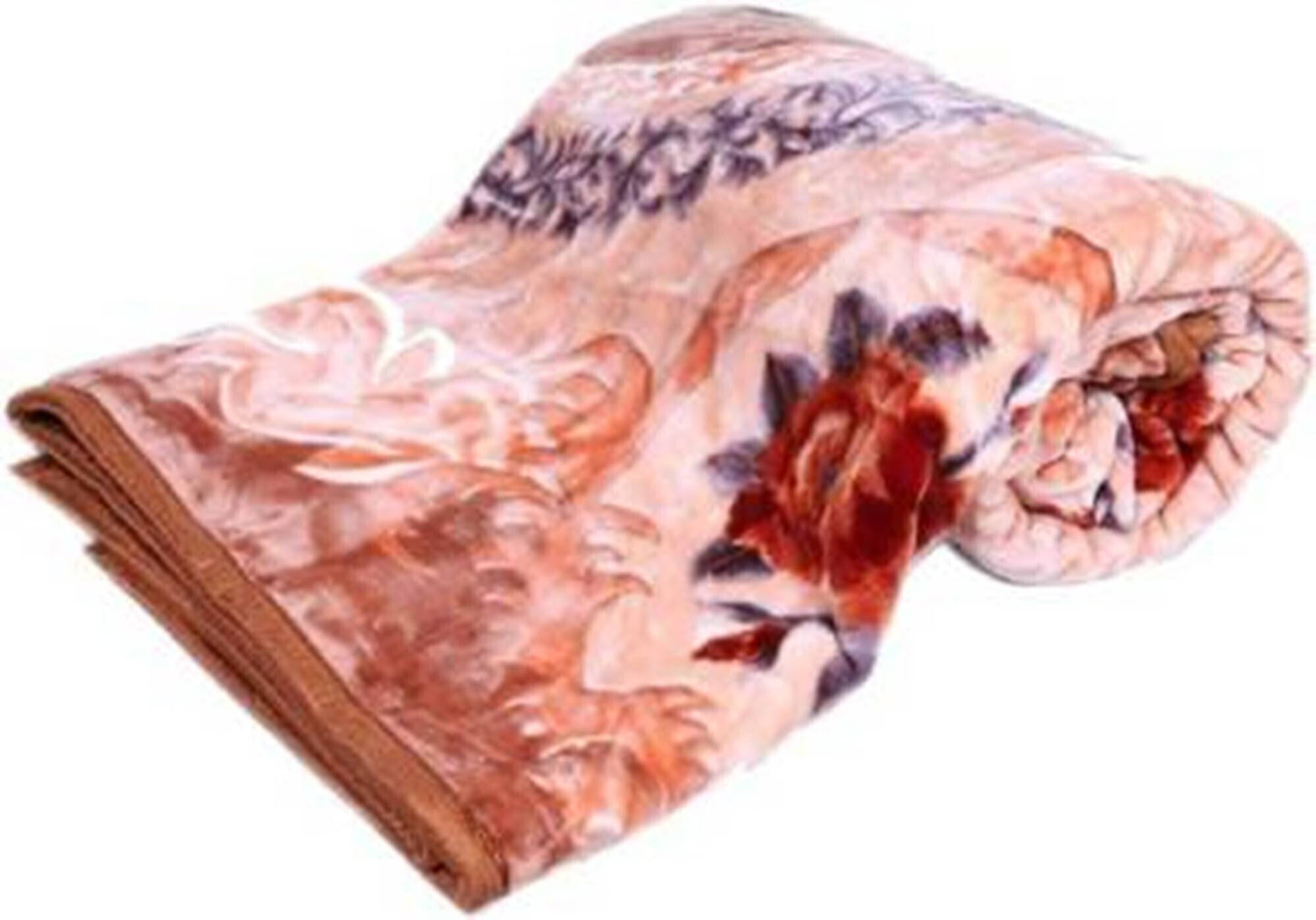     			KHUSHRIT Mink Solid Double Bed Blanket ( 240 cm x 220 cm ) - Multi ( Pack of 1 )