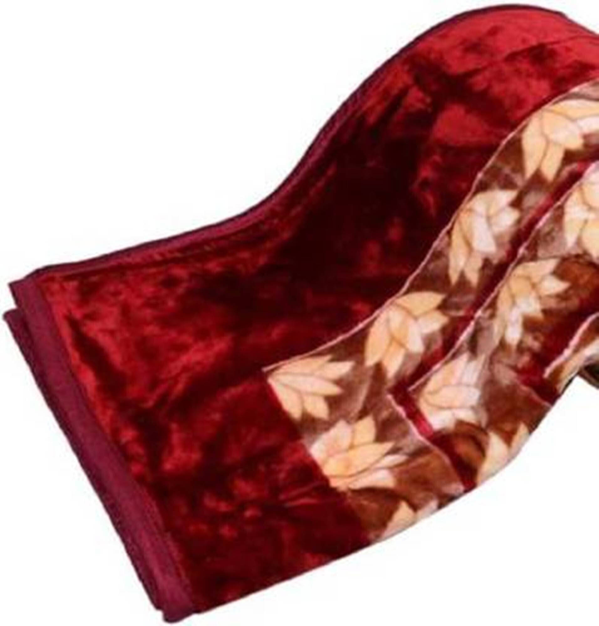     			KHUSHRIT Mink Solid Double Bed Blanket ( 240 cm x 220 cm ) - Multi ( Pack of 1 )