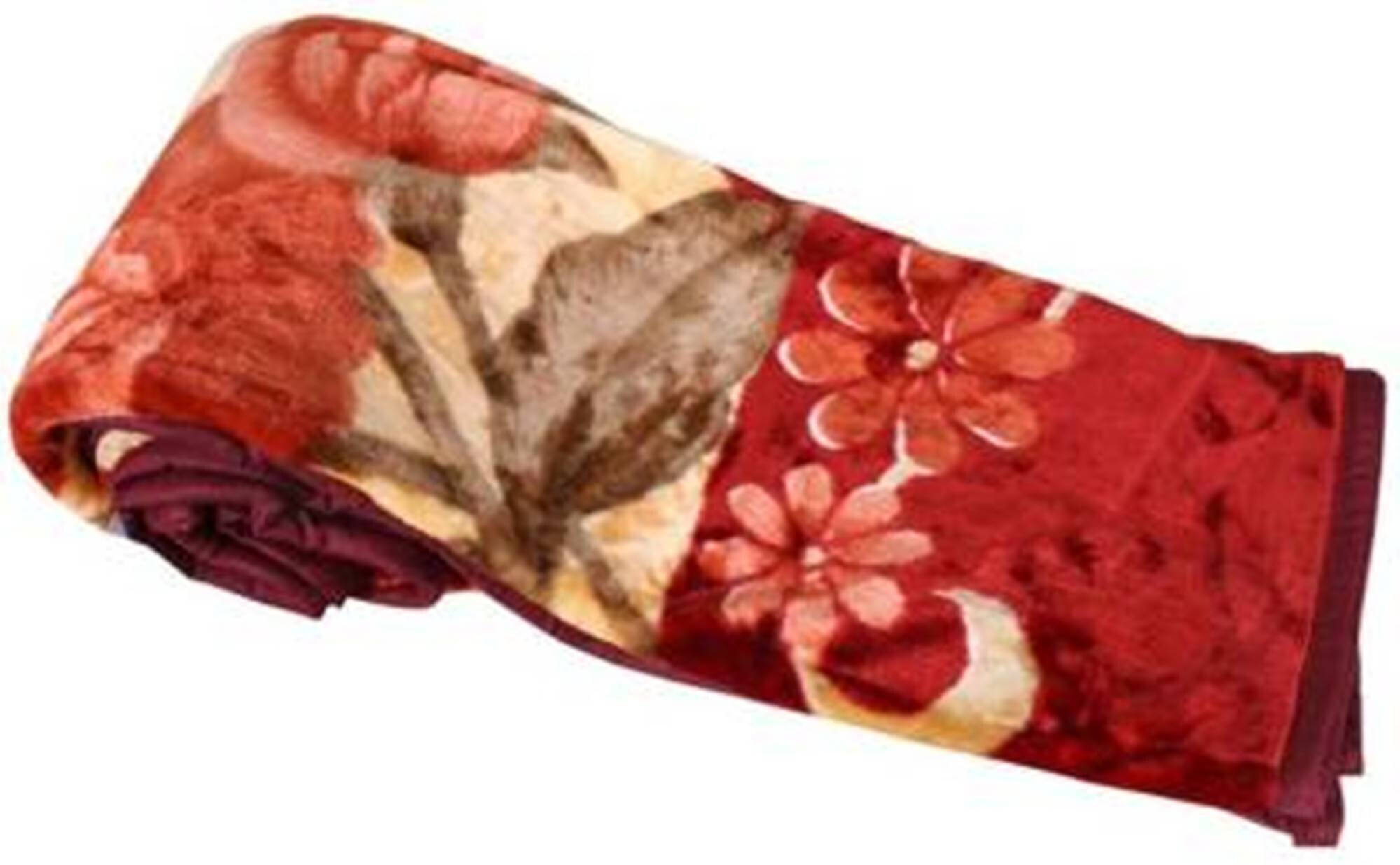     			KHUSHRIT Mink Solid Double Bed Blanket ( 240 cm x 220 cm ) - Multi ( Pack of 1 )