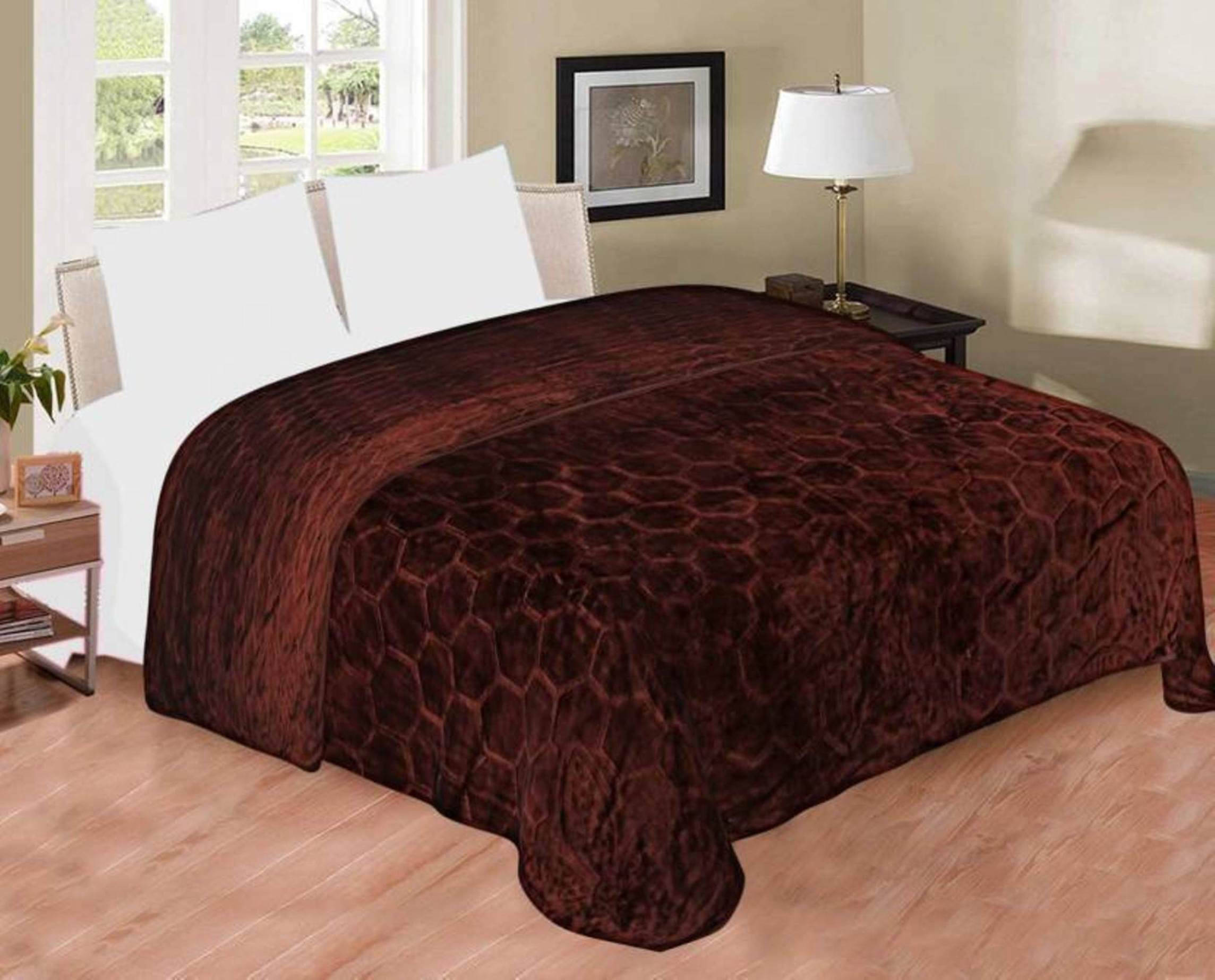     			KHUSHRIT Mink Solid Single Bed Blanket ( 210 cm x 150 cm ) - Brown ( Pack of 1 )