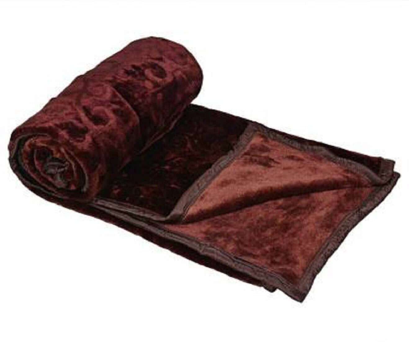     			KHUSHRIT Mink Solid Single Bed Blanket ( 210 cm x 150 cm ) - Brown ( Pack of 1 )