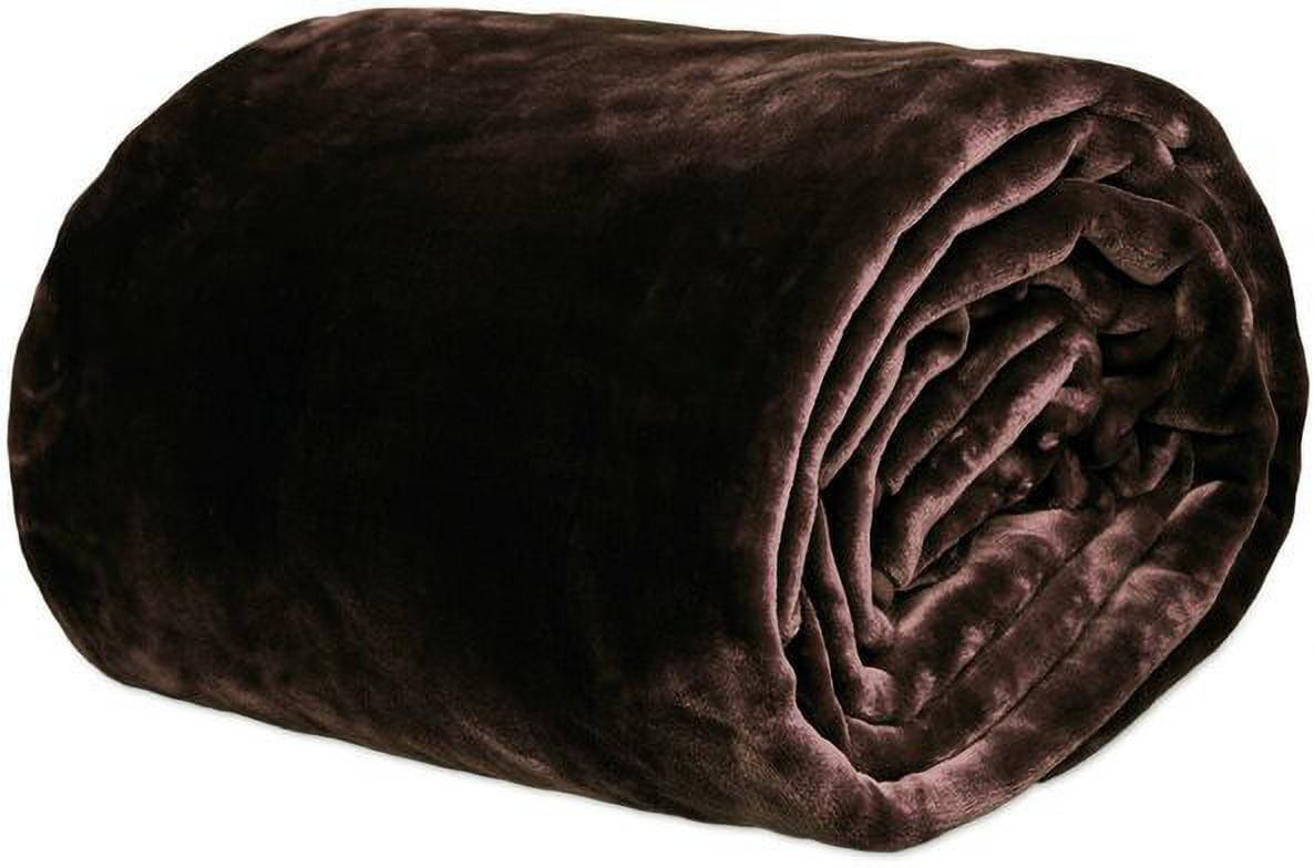     			KHUSHRIT Mink Solid Single Bed Blanket ( 210 cm x 150 cm ) - Brown ( Pack of 1 )