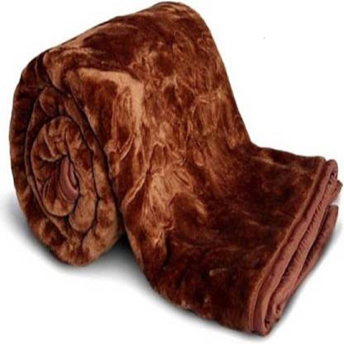    			KHUSHRIT Mink Solid Single Bed Blanket ( 210 cm x 150 cm ) - Brown ( Pack of 1 )