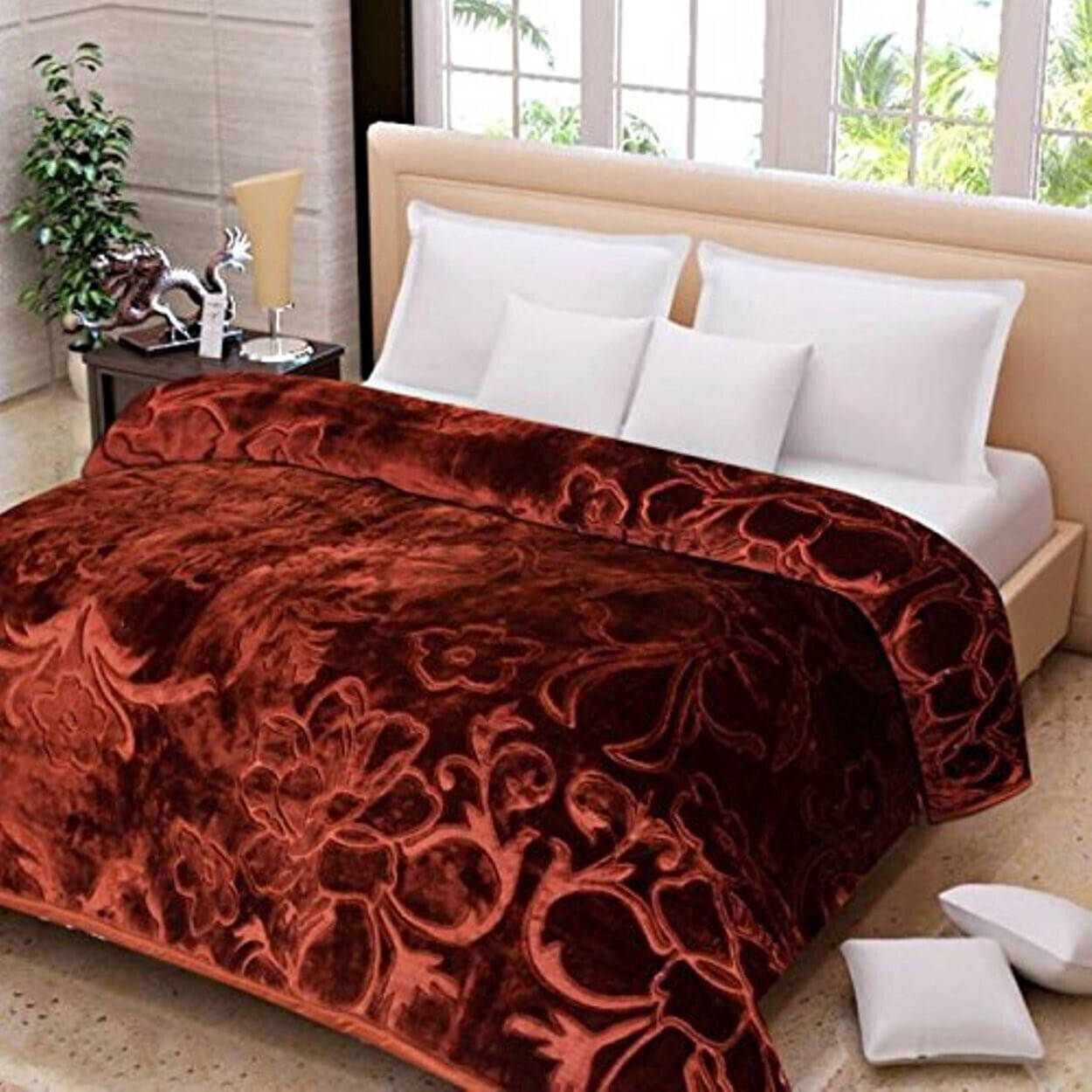 KHUSHRIT Mink Solid Single Bed Blanket ( 210 cm x 150 cm ) - Brown ( Pack of 1 ) KHUSHRIT Mink Solid Single Bed Blanket ( 210 cm x 150 cm ) - Brown ( Pack of 1 )