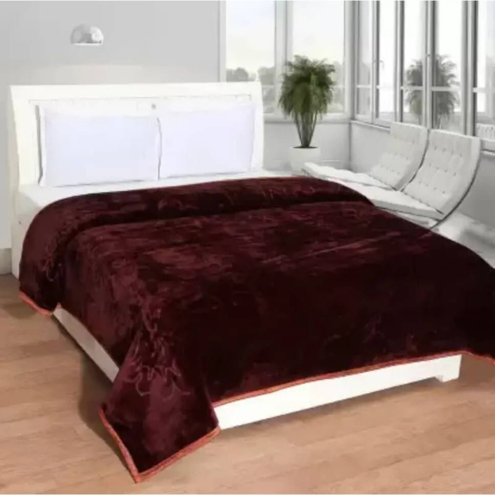KHUSHRIT Mink Solid Single Bed Blanket ( 210 cm x 150 cm ) - Brown ( Pack of 1 ) KHUSHRIT Mink Solid Single Bed Blanket ( 210 cm x 150 cm ) - Brown ( Pack of 1 )