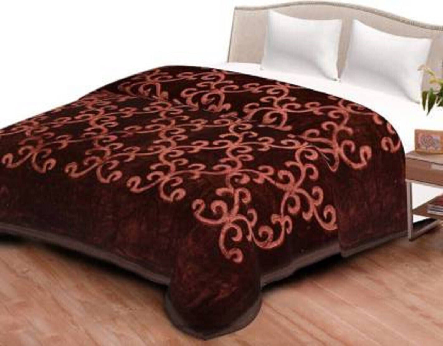     			KHUSHRIT Mink Solid Single Bed Blanket ( 210 cm x 150 cm ) - Brown ( Pack of 1 )