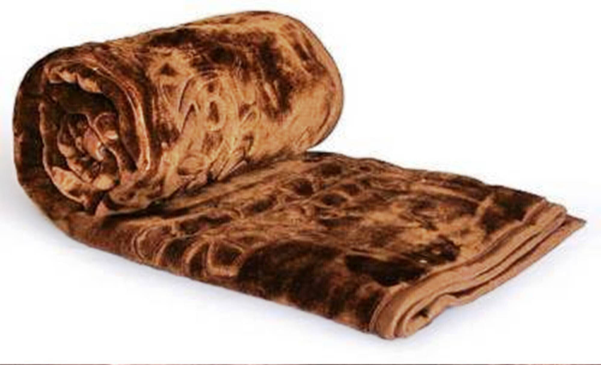     			KHUSHRIT Mink Solid Single Bed Blanket ( 210 cm x 150 cm ) - Brown ( Pack of 1 )