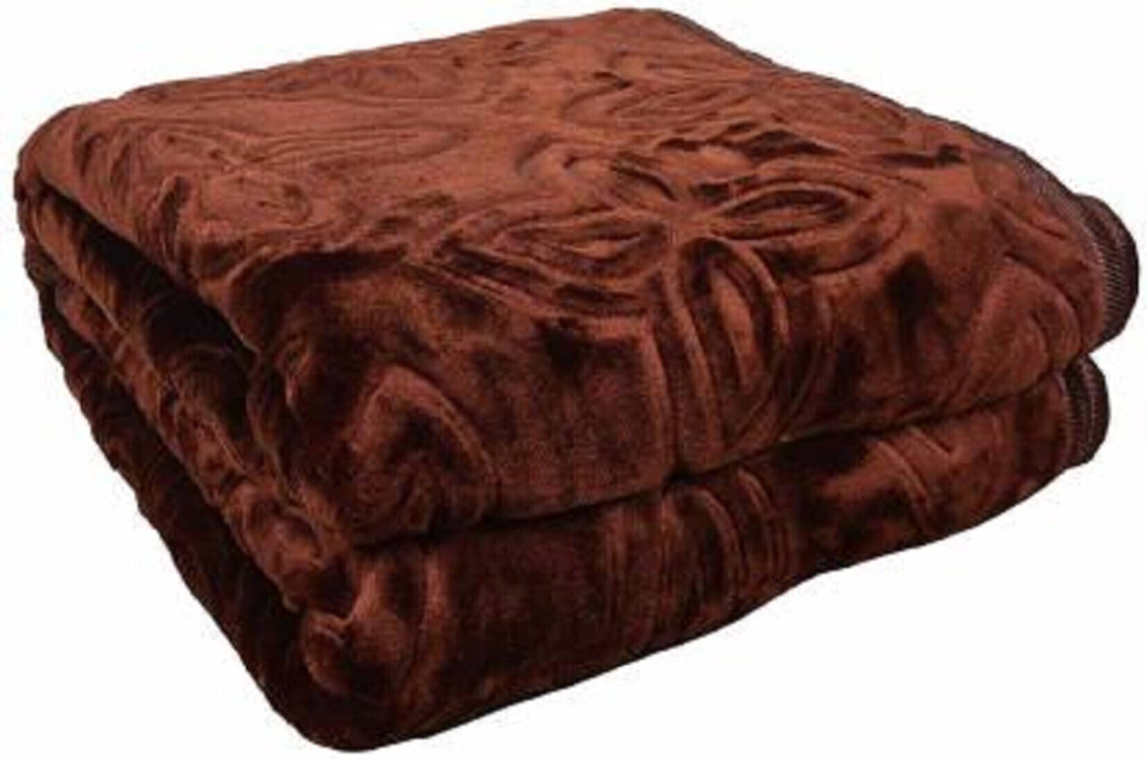     			KHUSHRIT Mink Solid Single Bed Blanket ( 210 cm x 150 cm ) - Brown ( Pack of 1 )