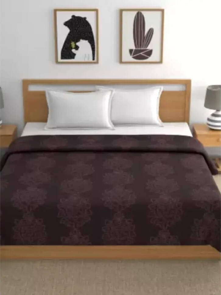     			KHUSHRIT Mink Solid Single Bed Blanket ( 210 cm x 150 cm ) - Brown ( Pack of 1 )