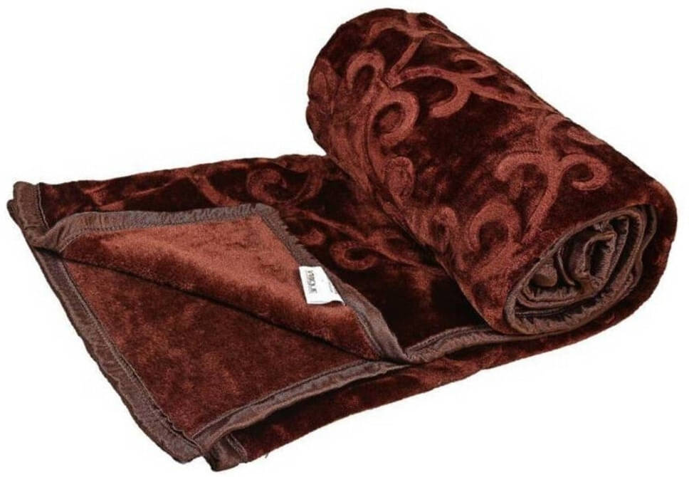 KHUSHRIT Mink Solid Single Bed Blanket ( 210 cm x 150 cm ) - Brown ( Pack of 1 ) KHUSHRIT Mink Solid Single Bed Blanket ( 210 cm x 150 cm ) - Brown ( Pack of 1 )