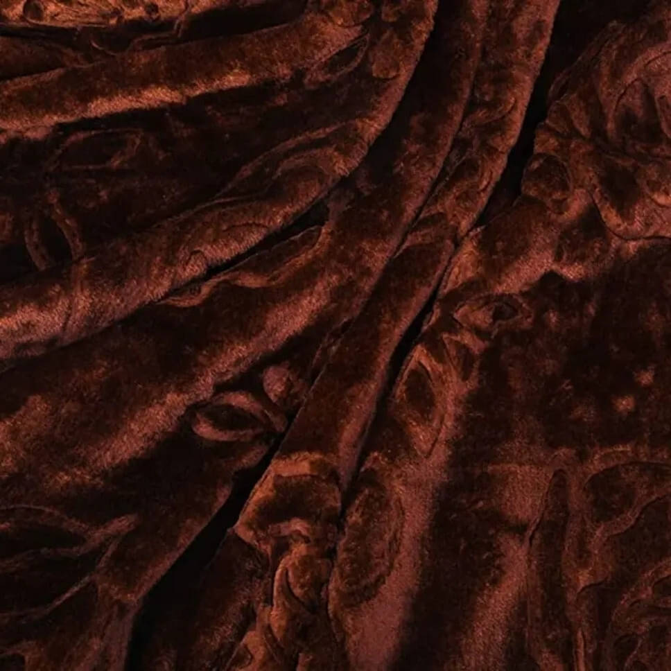     			KHUSHRIT Mink Solid Single Bed Blanket ( 210 cm x 150 cm ) - Brown ( Pack of 1 )