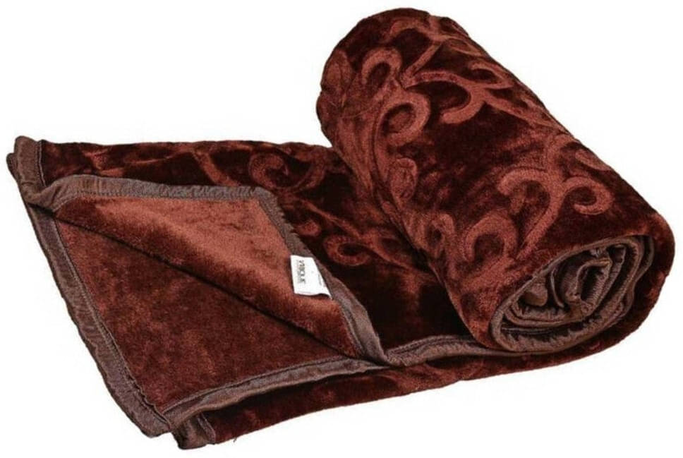 KHUSHRIT Mink Solid Single Bed Blanket ( 210 cm x 150 cm ) - Brown ( Pack of 1 ) KHUSHRIT Mink Solid Single Bed Blanket ( 210 cm x 150 cm ) - Brown ( Pack of 1 )