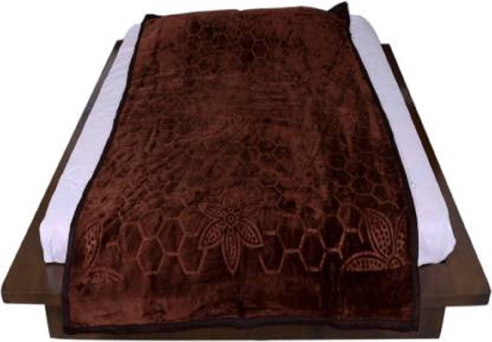     			KHUSHRIT Mink Solid Single Bed Blanket ( 210 cm x 150 cm ) - Brown ( Pack of 1 )