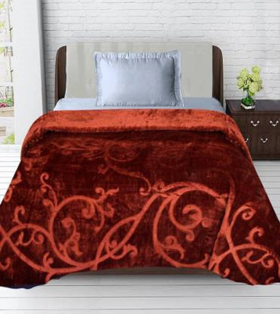 KHUSHRIT Mink Solid Single Bed Blanket ( 210 cm x 150 cm ) - Brown ( Pack of 1 ) KHUSHRIT Mink Solid Single Bed Blanket ( 210 cm x 150 cm ) - Brown ( Pack of 1 )