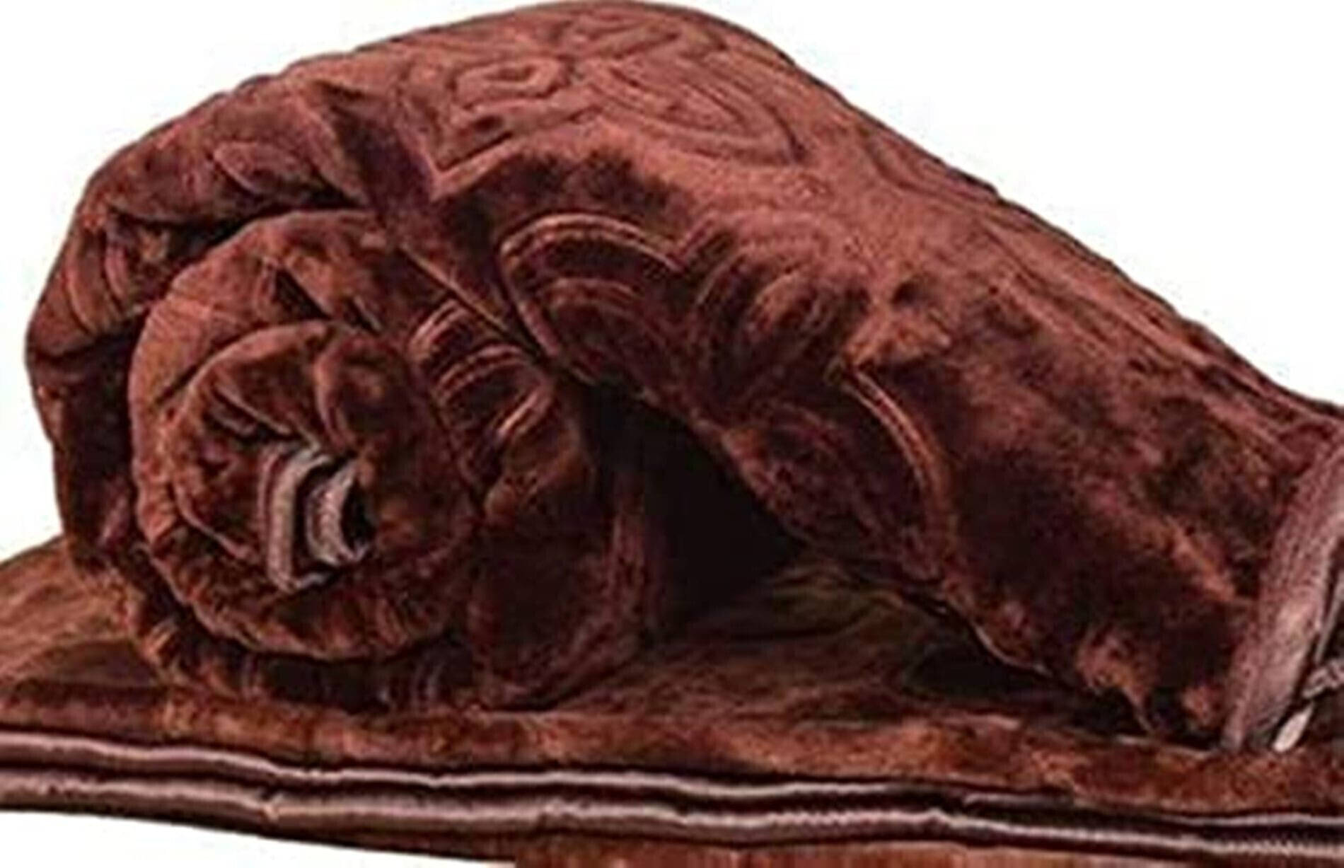     			KHUSHRIT Mink Solid Single Bed Blanket ( 210 cm x 150 cm ) - Brown ( Pack of 1 )