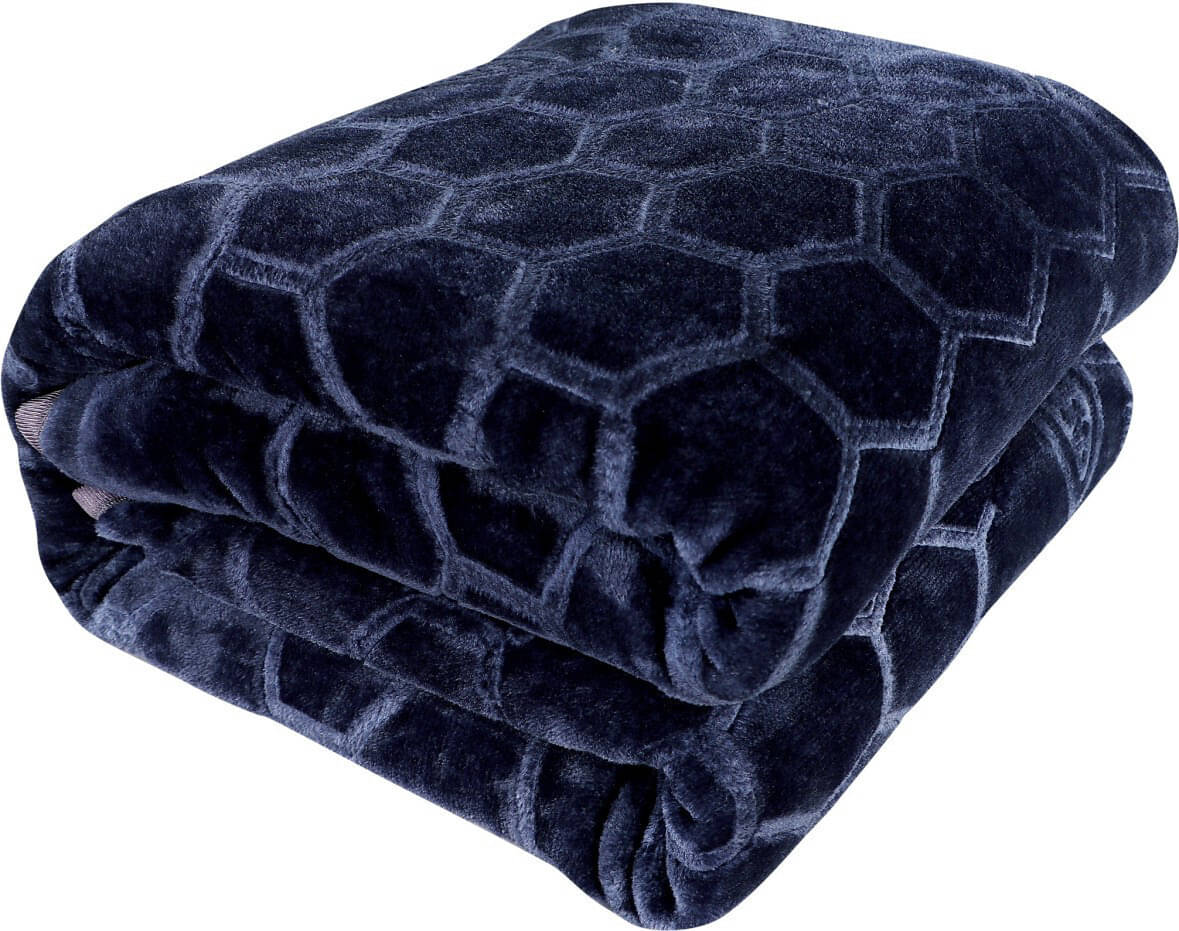     			KHUSHRIT Mink Solid Single Bed Blanket ( 220 cm x 150 cm ) - Grey ( Pack of 1 )
