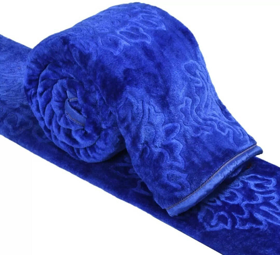 KHUSHRIT Mink Solid Single Bed Blanket ( 210 cm x 150 cm ) - Blue ( Pack of 1 ) KHUSHRIT Mink Solid Single Bed Blanket ( 210 cm x 150 cm ) - Blue ( Pack of 1 )