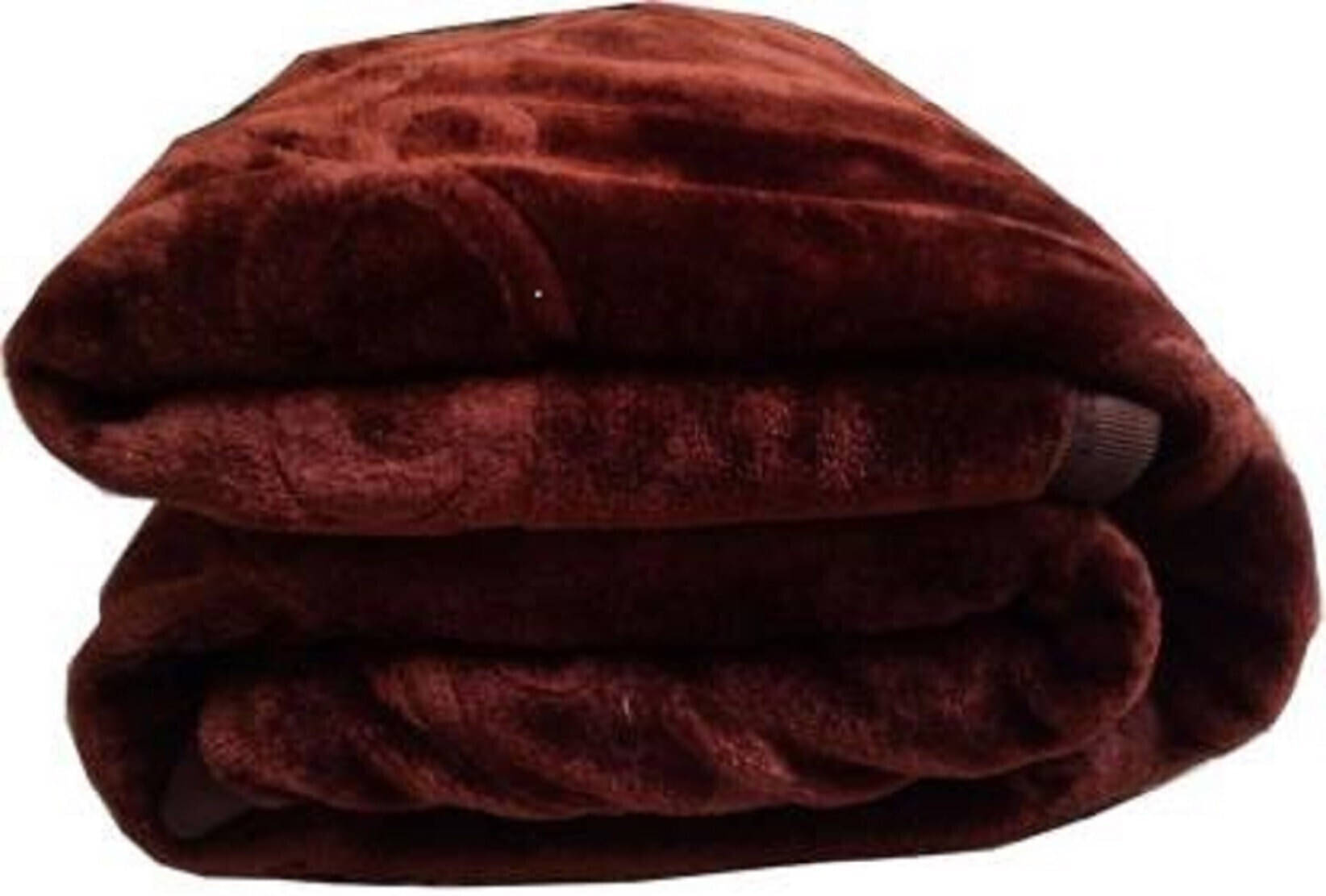     			KHUSHRIT Mink Solid Single Bed Blanket ( 210 cm x 150 cm ) - Brown ( Pack of 1 )