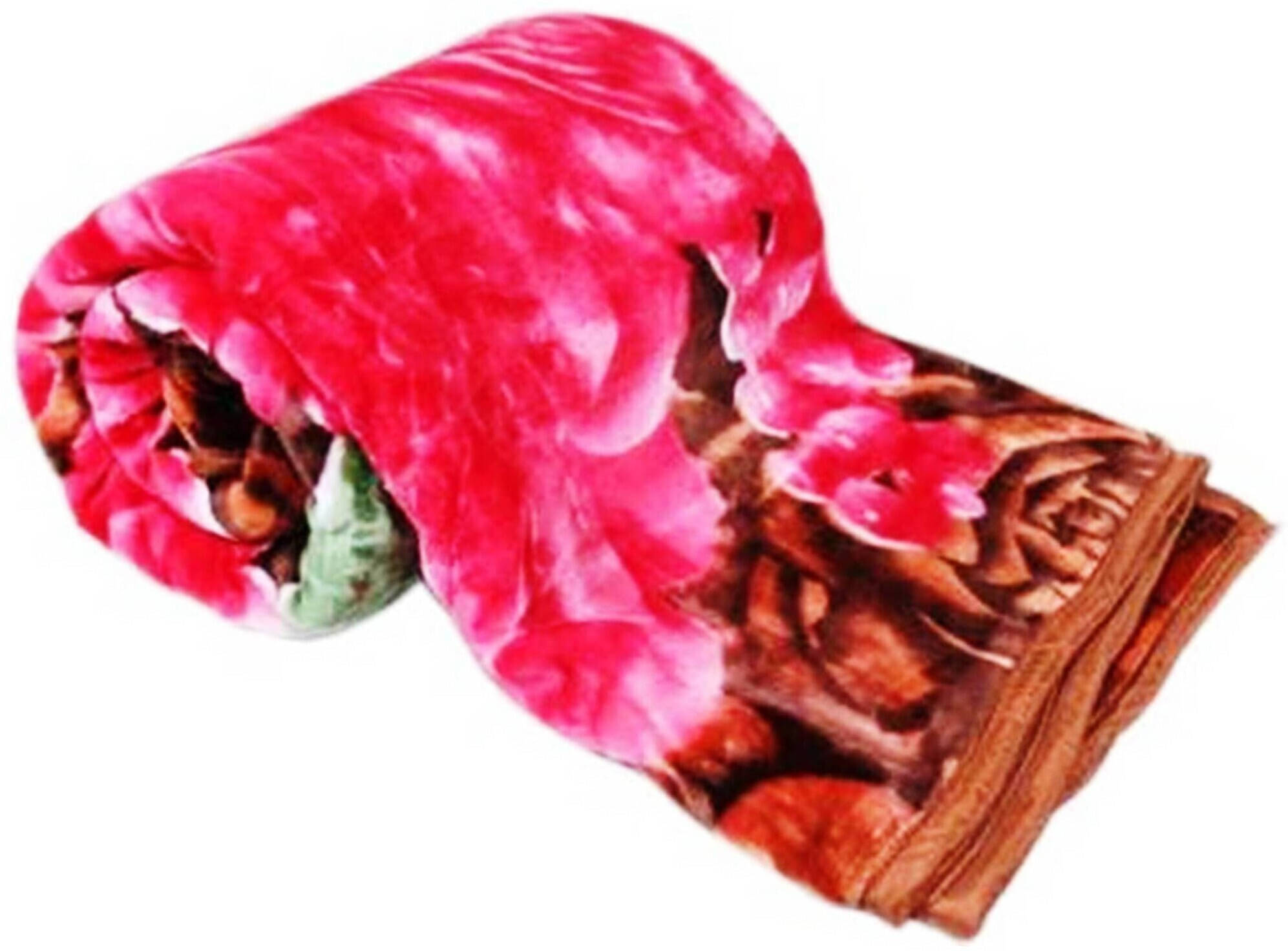     			KHUSHRIT Mink Solid Single Bed Blanket ( 220 cm x 150 cm ) - Multi ( Pack of 1 )