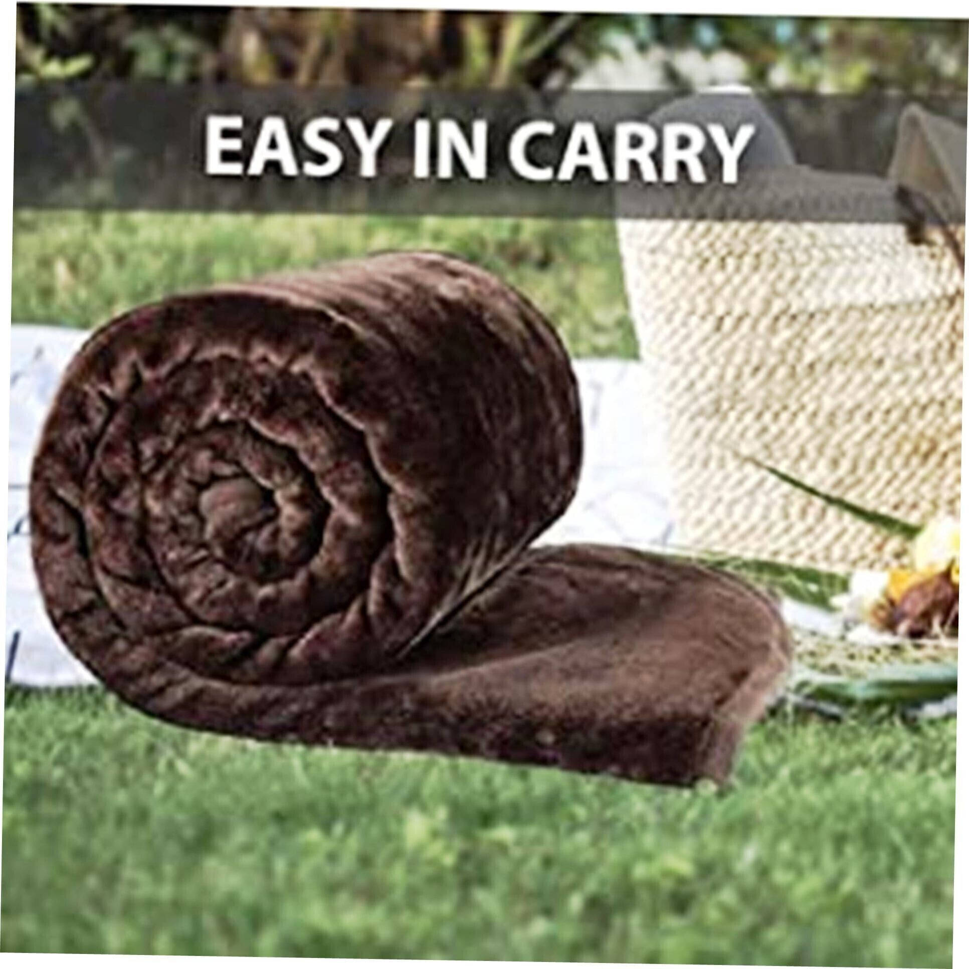     			KHUSHRIT Mink Solid Single Bed Blanket ( 210 cm x 150 cm ) - Brown ( Pack of 1 )