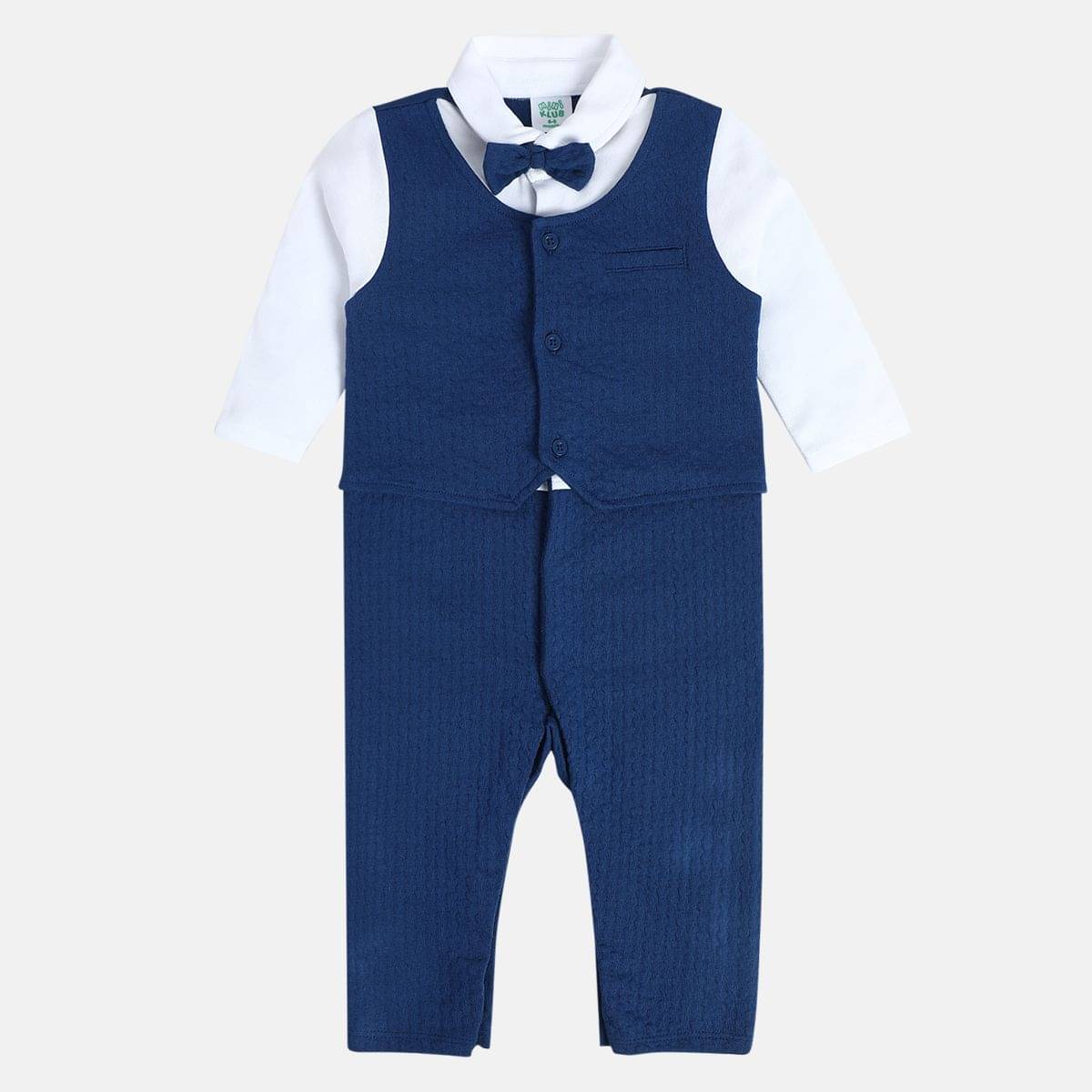     			MINI KLUB Pack of 1 Baby Boys Cotton Rompers ( Multicolor )