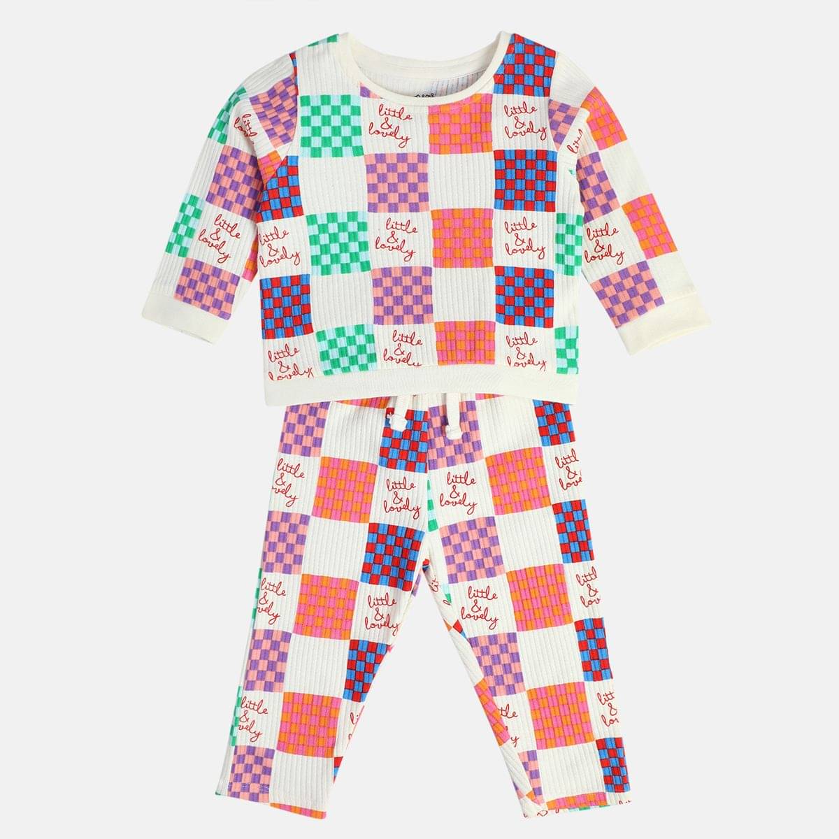     			MINI KLUB Pack of 1 Baby Girls Cotton T-shirt & Pants ( Multicolor )