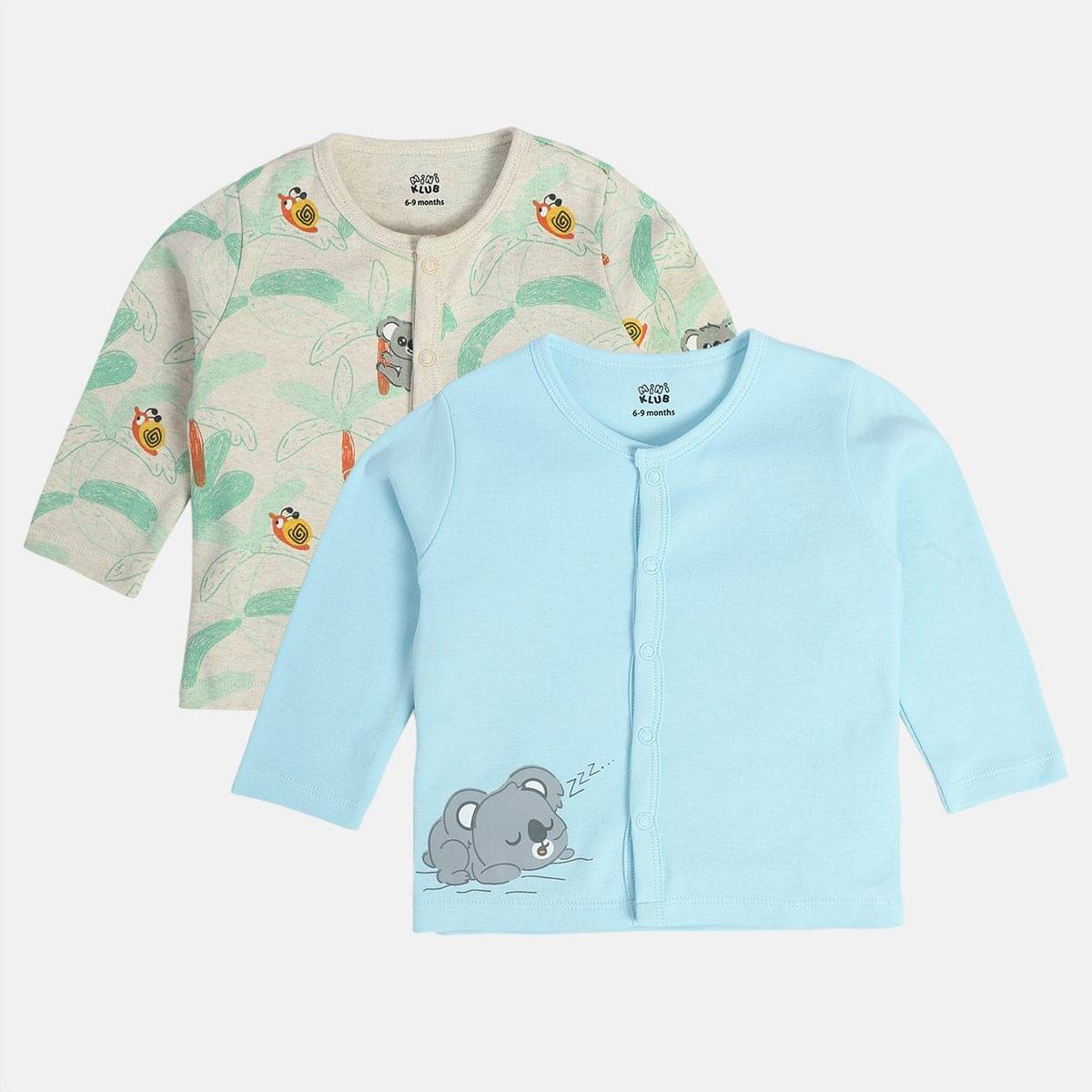     			MINI KLUB Pack of 2 Baby Boys Cotton Vest ( Multicolor )