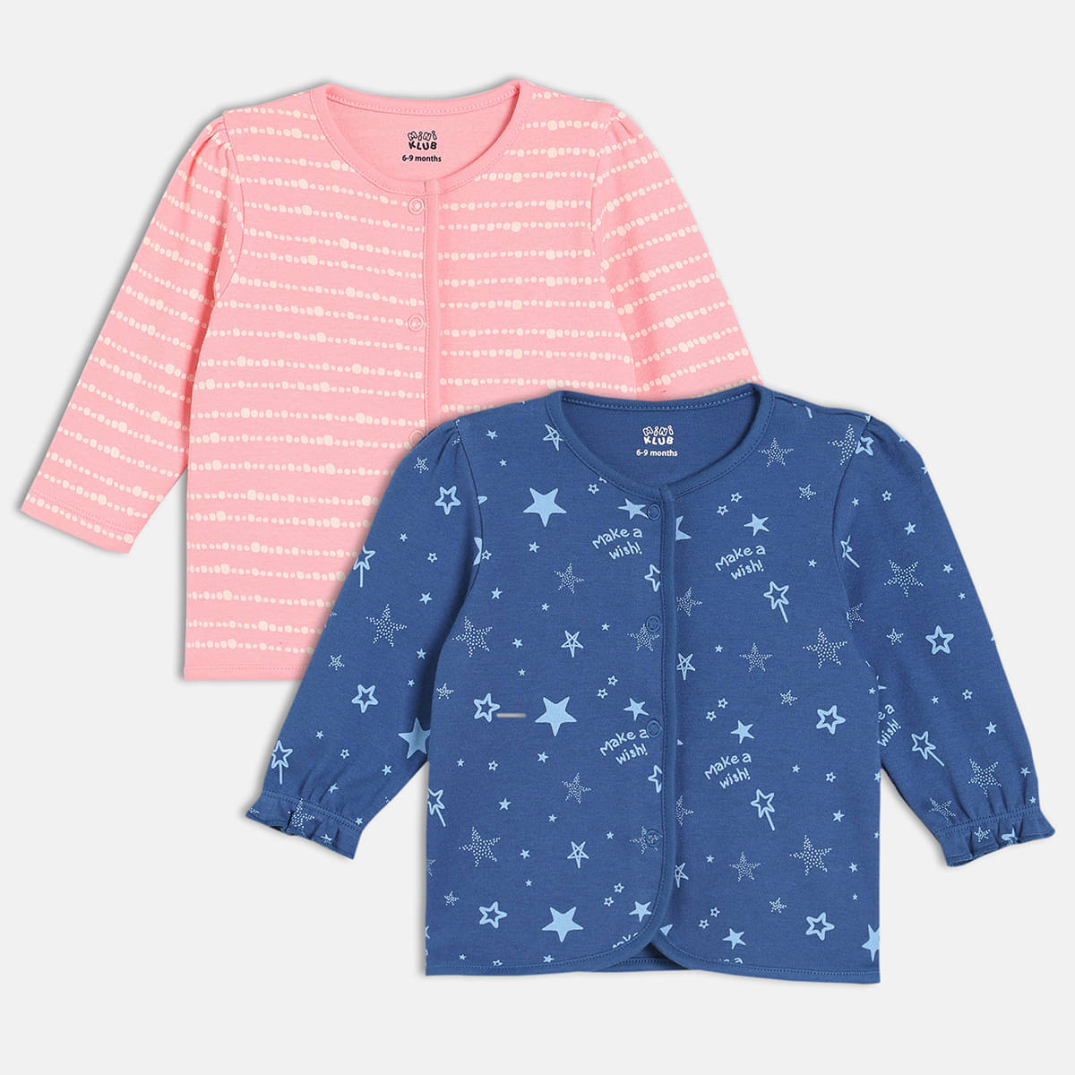     			MINI KLUB Pack of 2 Baby Girls Cotton Top ( Multicolor )