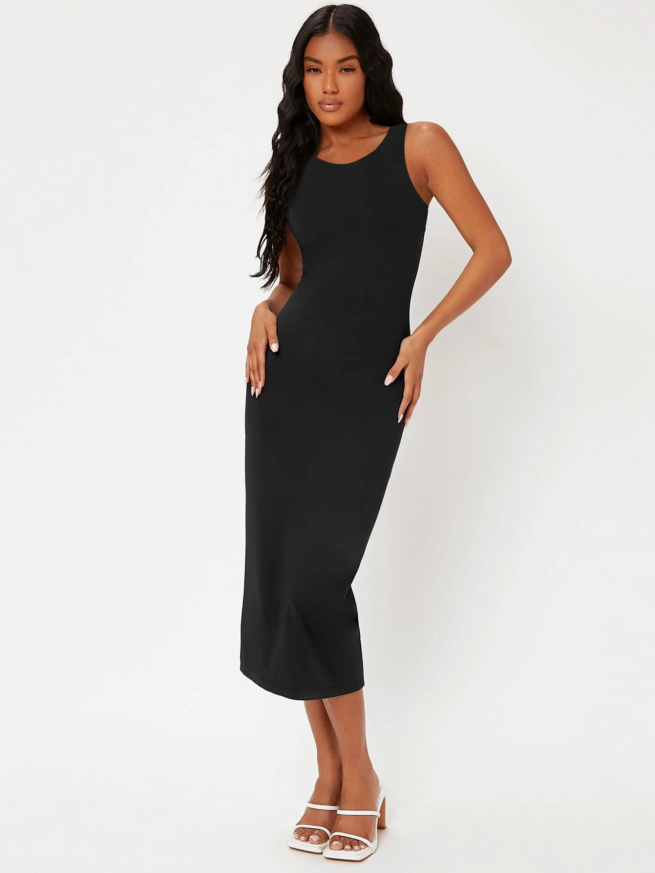 TOOCHKI Women Lycra Solid Bodycon Dress ( Black )     			TOOCHKI Women Lycra Solid Bodycon Dress ( Black )