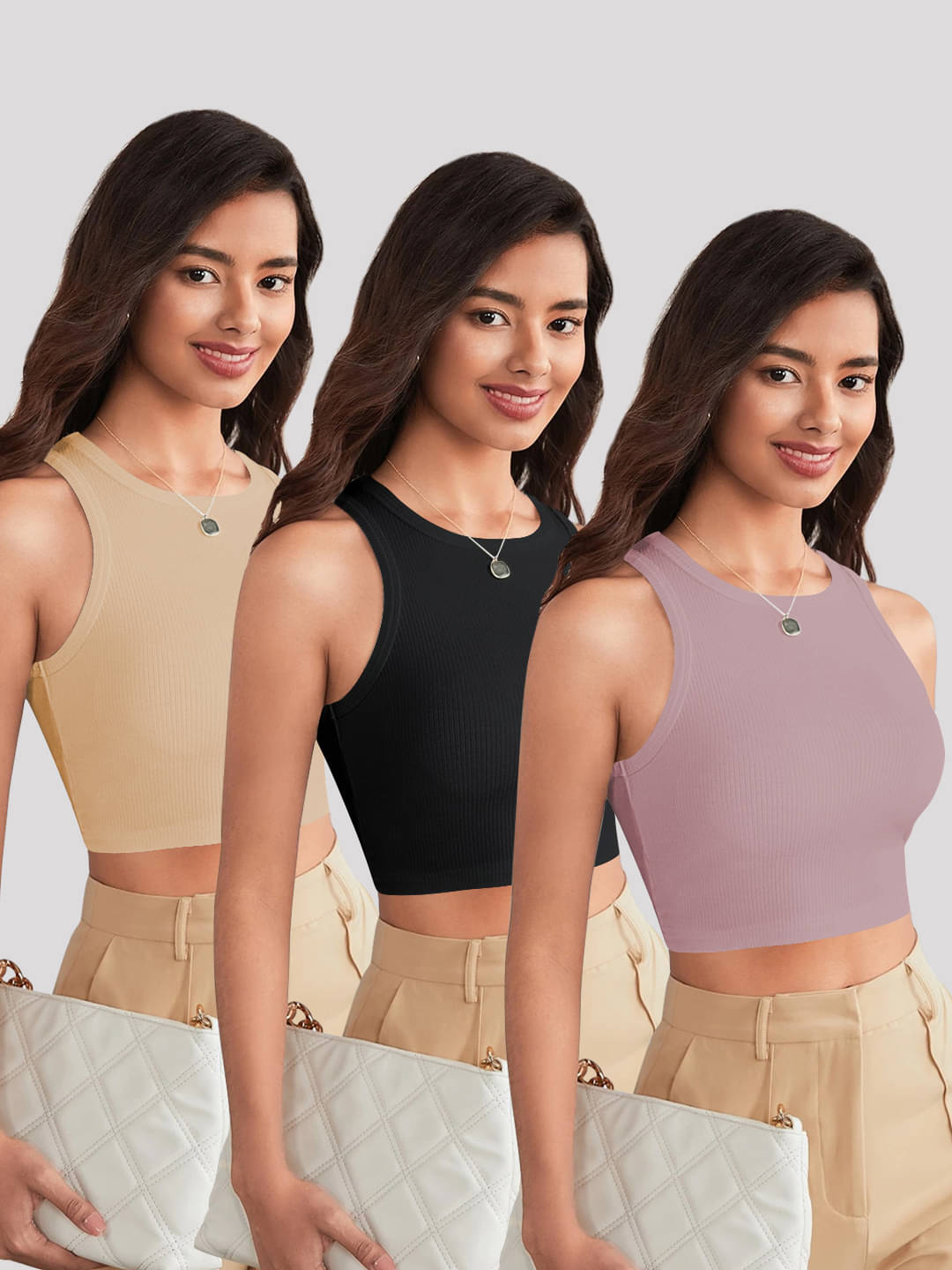 TOOCHKI Women's Lycra Tank Top ( Lavender ) TOOCHKI Women's Lycra Tank Top ( Lavender )