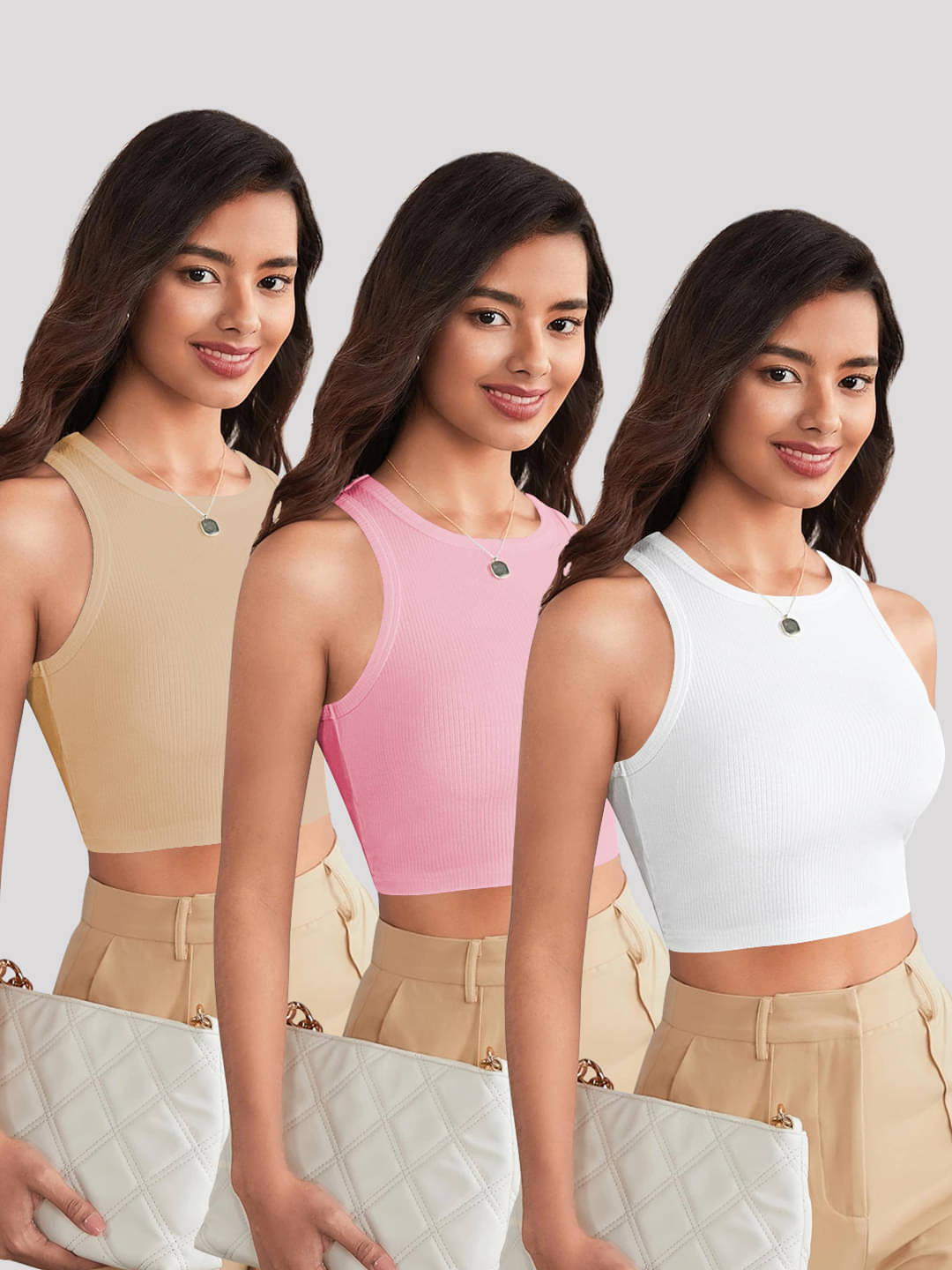 TOOCHKI Women's Lycra Tank Top ( Pink )     			TOOCHKI Women's Lycra Tank Top ( Pink )