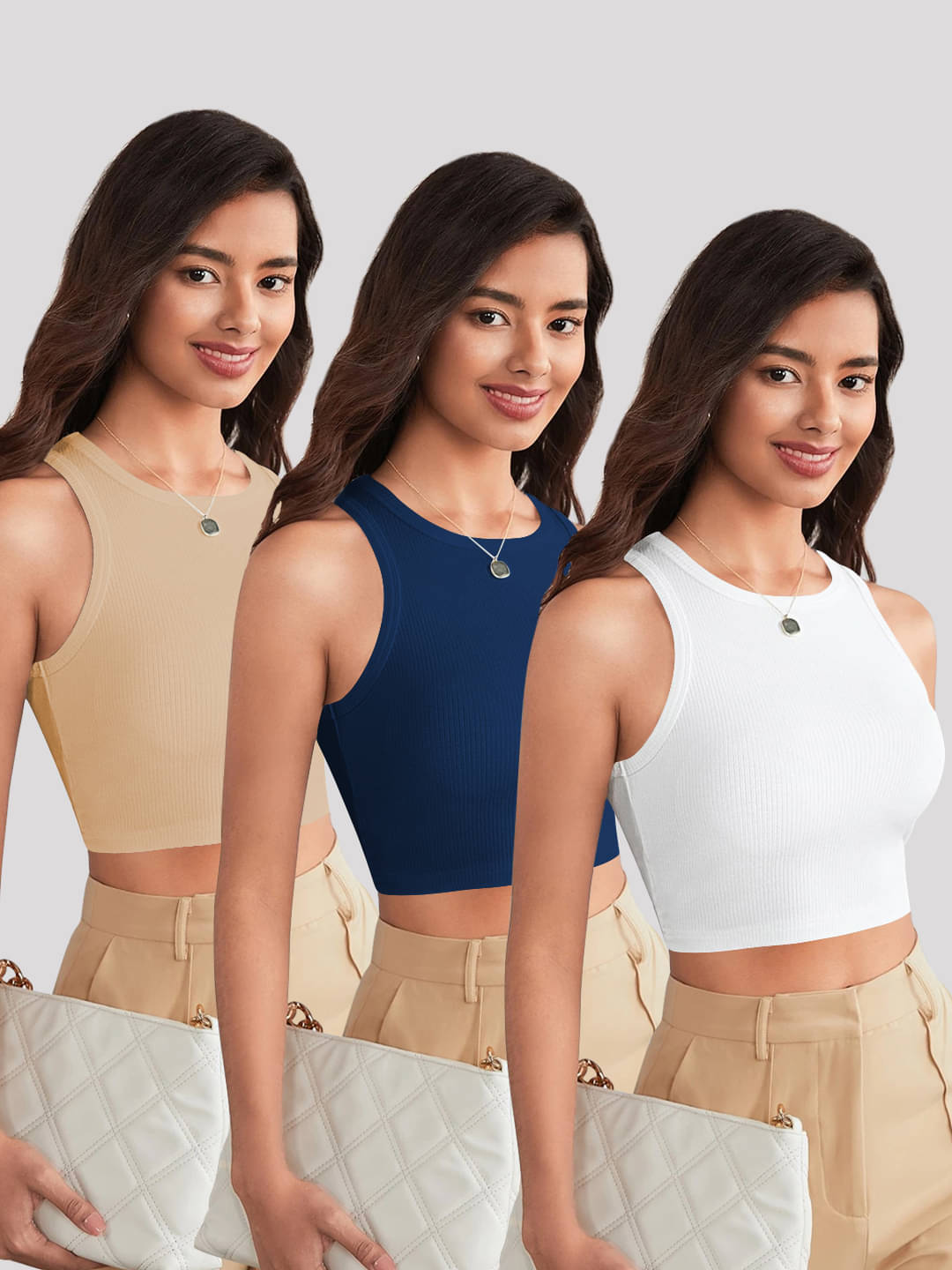 TOOCHKI Women's Lycra Tank Top ( Camel ) TOOCHKI Women's Lycra Tank Top ( Camel )