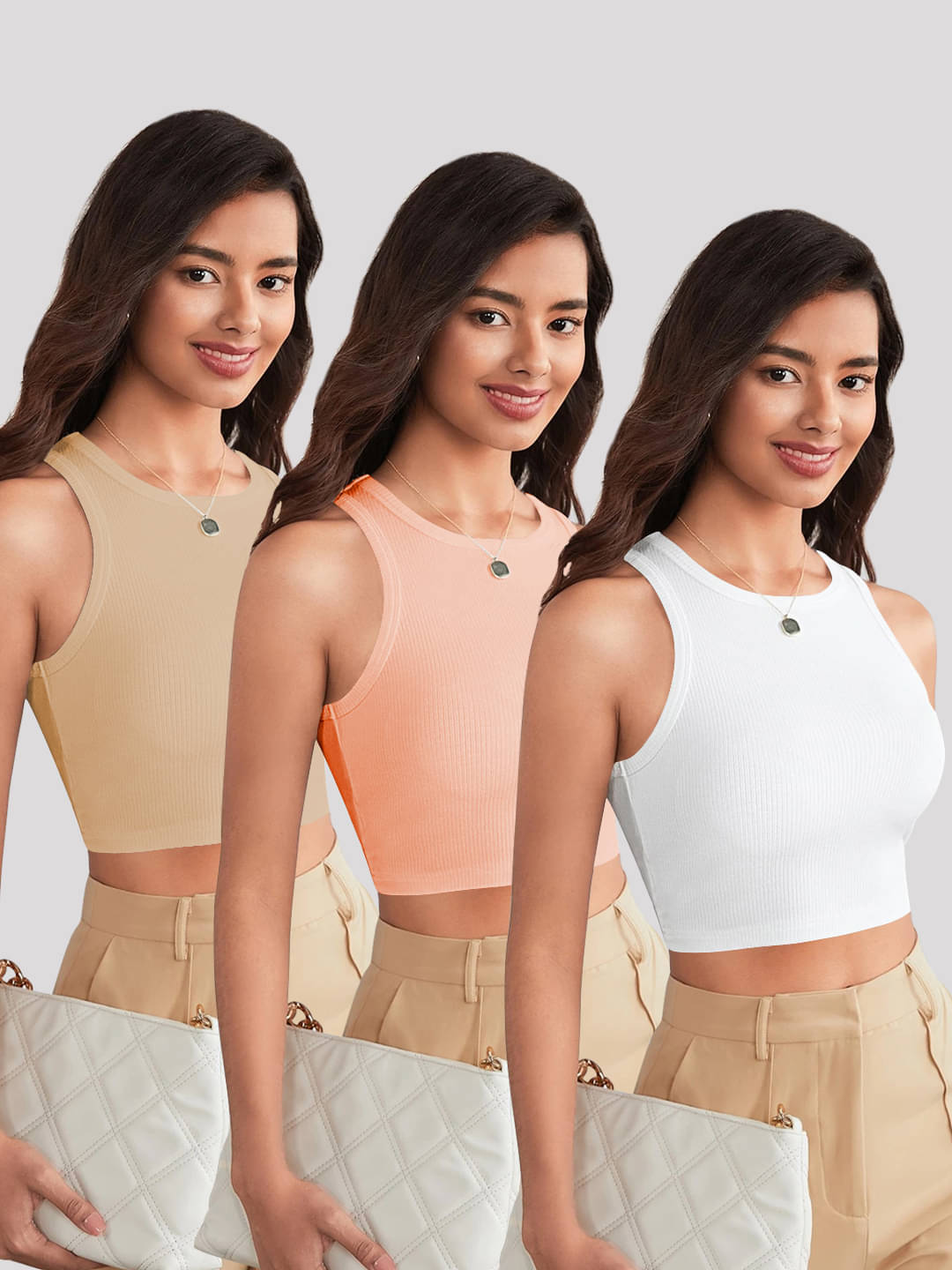 TOOCHKI Women's Lycra Tank Top ( Orange ) TOOCHKI Women's Lycra Tank Top ( Orange )