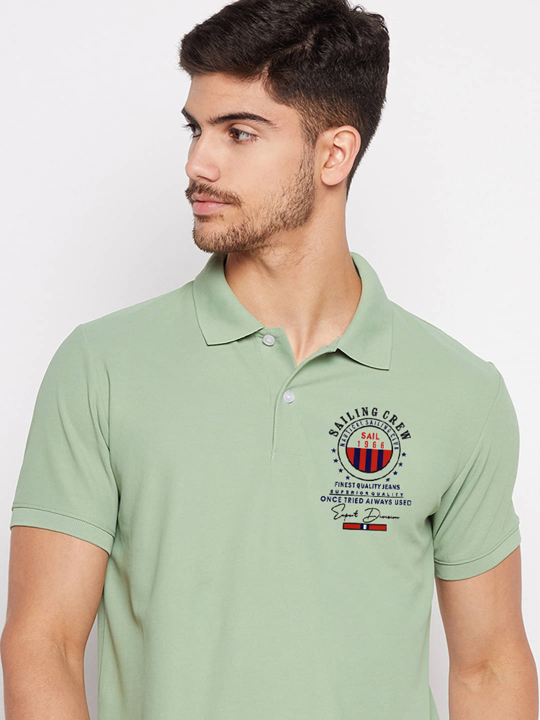 XYRIS Men Polyester Regular Fit Solid Polo T Shirt ( Sea Green ) XYRIS Men Polyester Regular Fit Solid Polo T Shirt ( Sea Green )