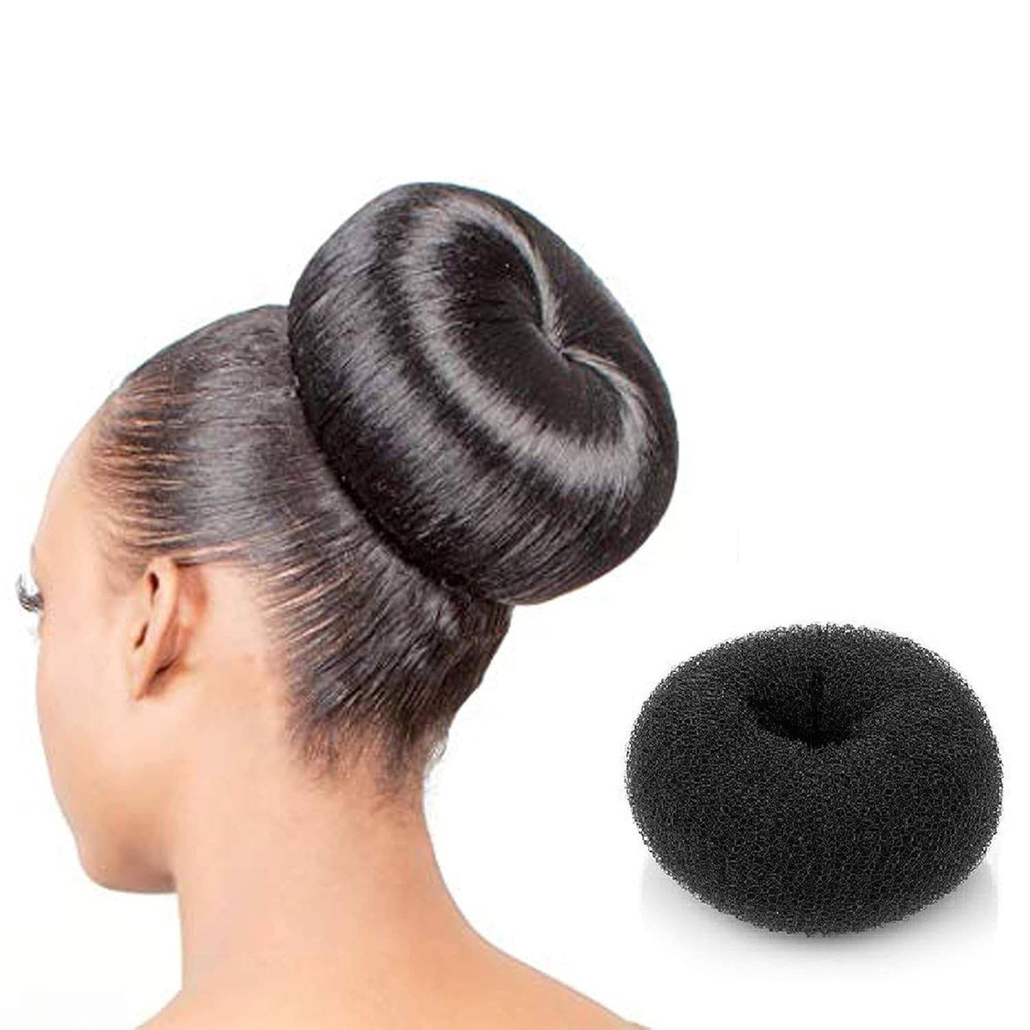     			AMR Black Women's Hair Bun ( Pack of 1 )