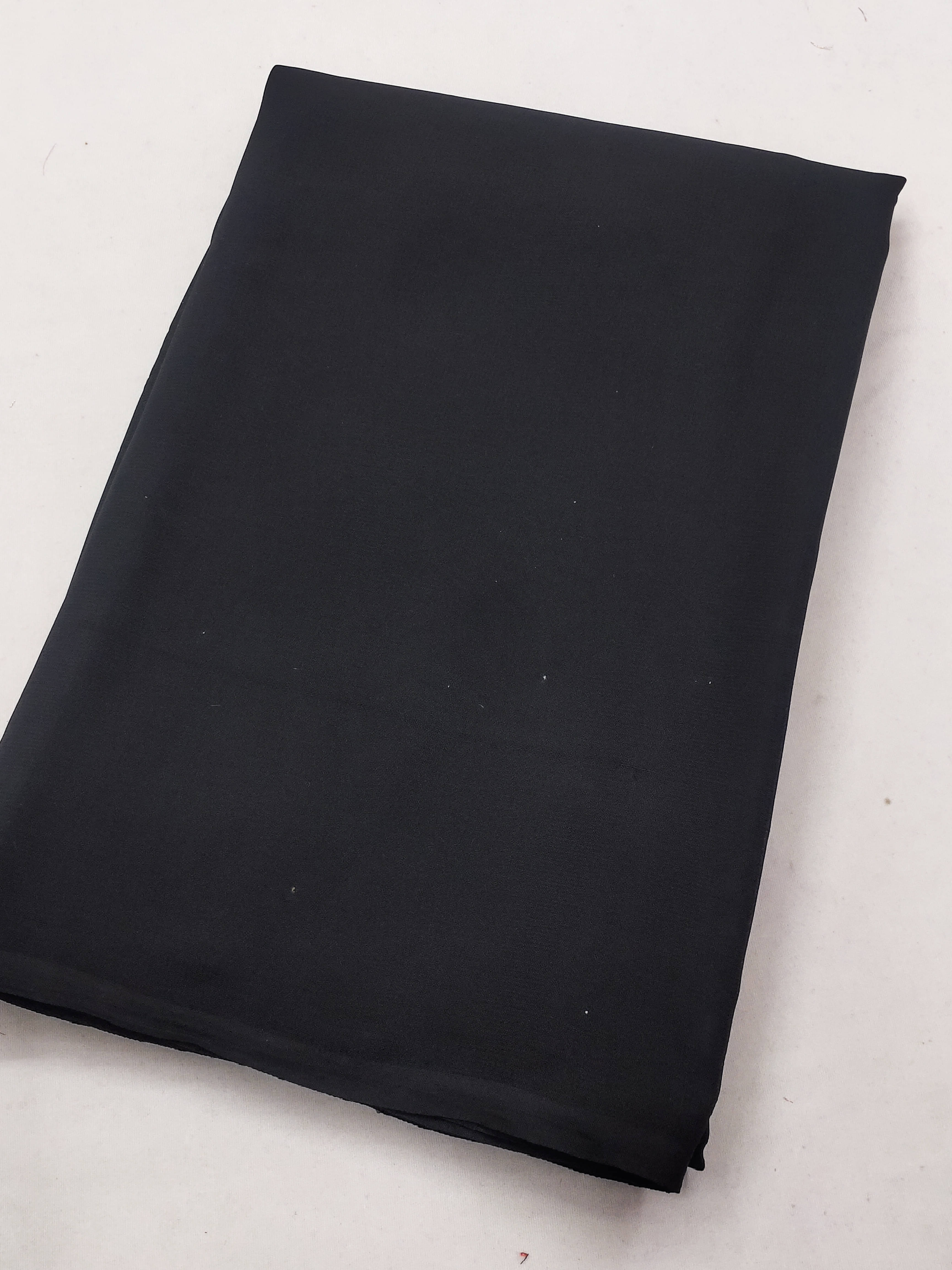 ANAND SAREES Georgette Dyed Kasavu Saree With Unstitched Blouse Piece ( Black ) ANAND SAREES Georgette Dyed Kasavu Saree With Unstitched Blouse Piece ( Black )