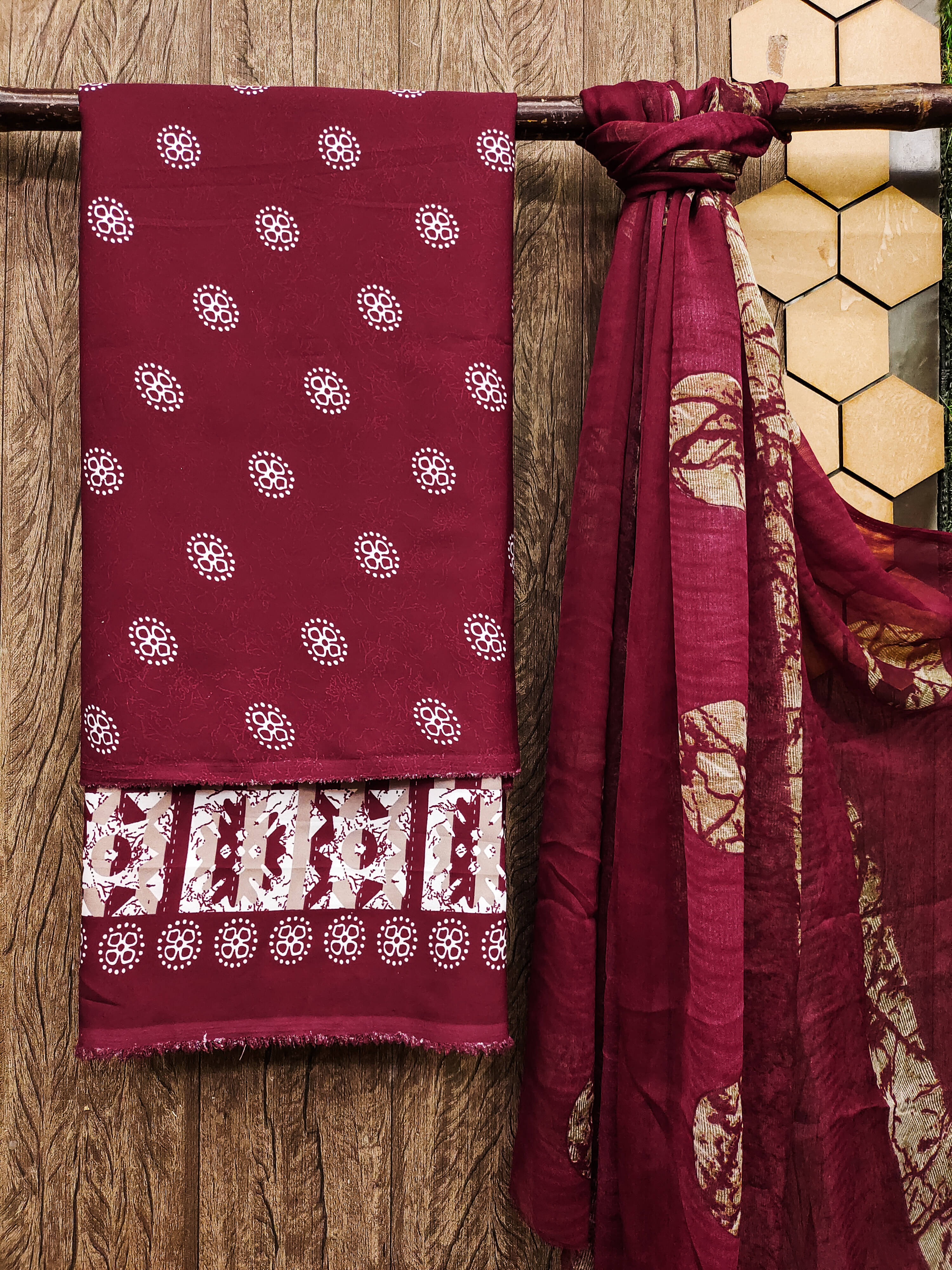ANAND SAREES Women Crepe Unstitched Dress Material ( Multicolor ) ANAND SAREES Women Crepe Unstitched Dress Material ( Multicolor )