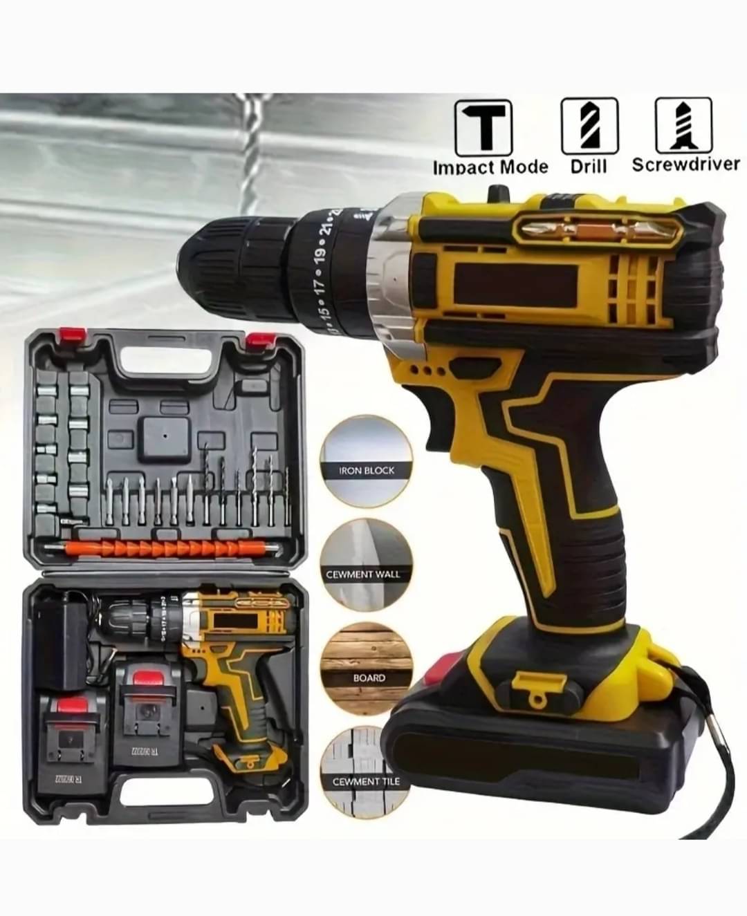     			BluBox - Drill machine 30W 10mm Cordless Drill Kit