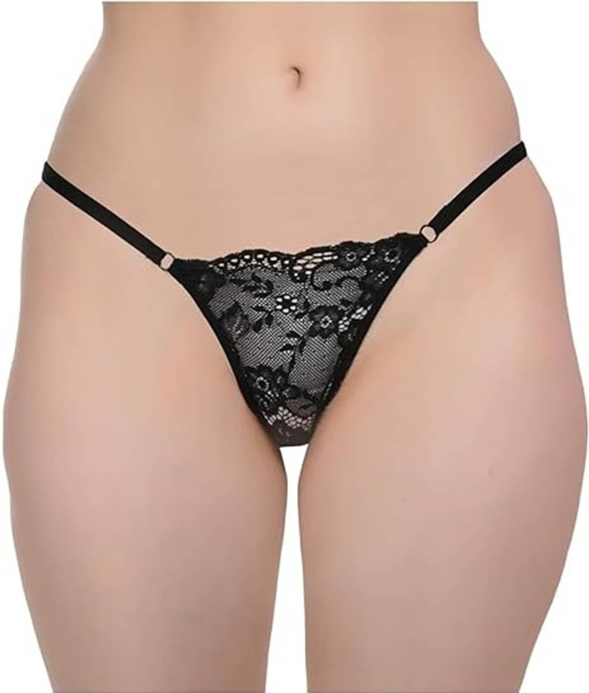 Brasqly Pack of 1 Lace G-Strings For Women ( Black ) Brasqly Pack of 1 Lace G-Strings For Women ( Black )