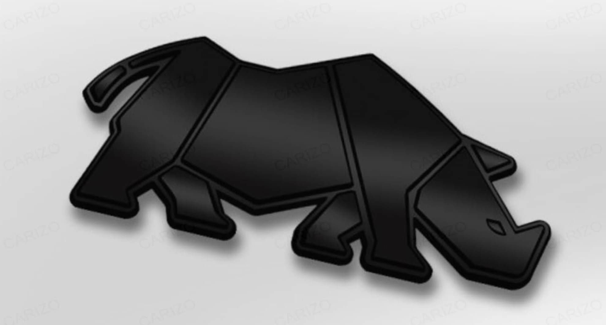 CARIZO 3D Logo In Car Sticker Black CARIZO 3D Logo In Car Sticker Black