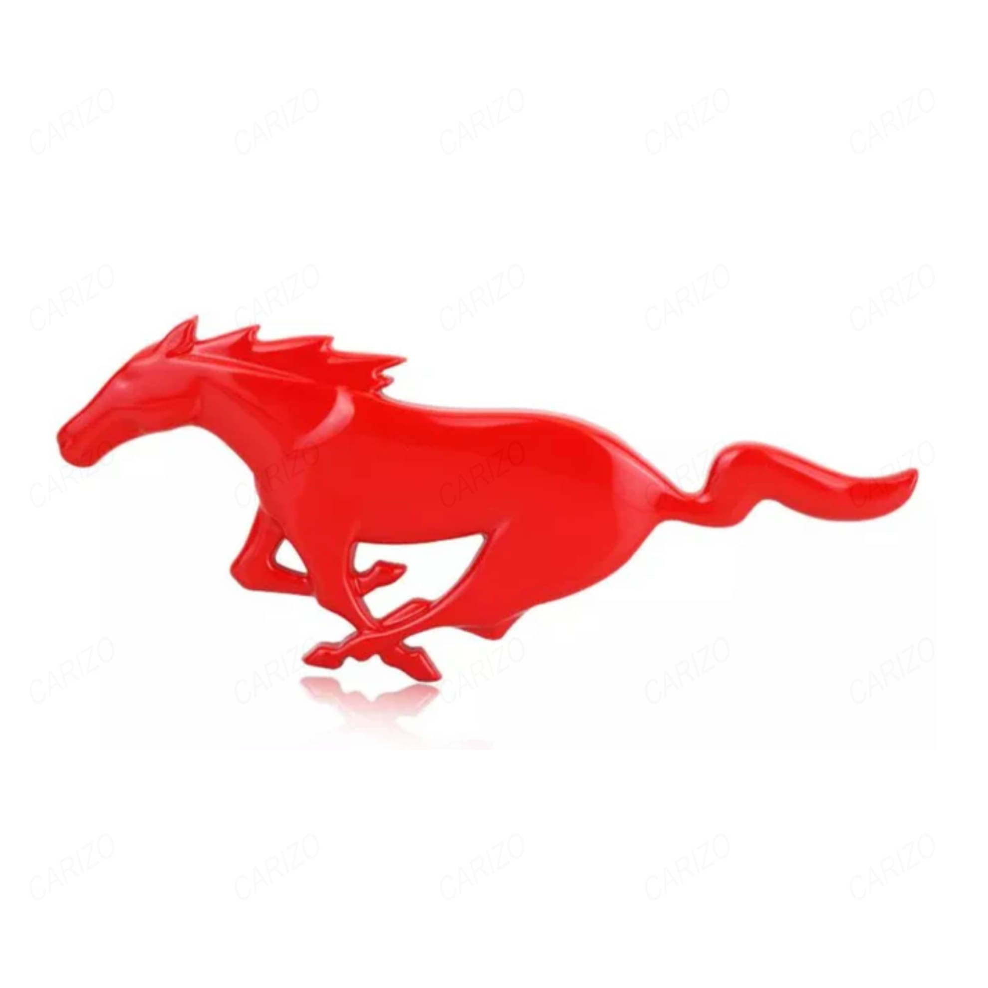 CARIZO 3D Logo In Car Sticker Red CARIZO 3D Logo In Car Sticker Red