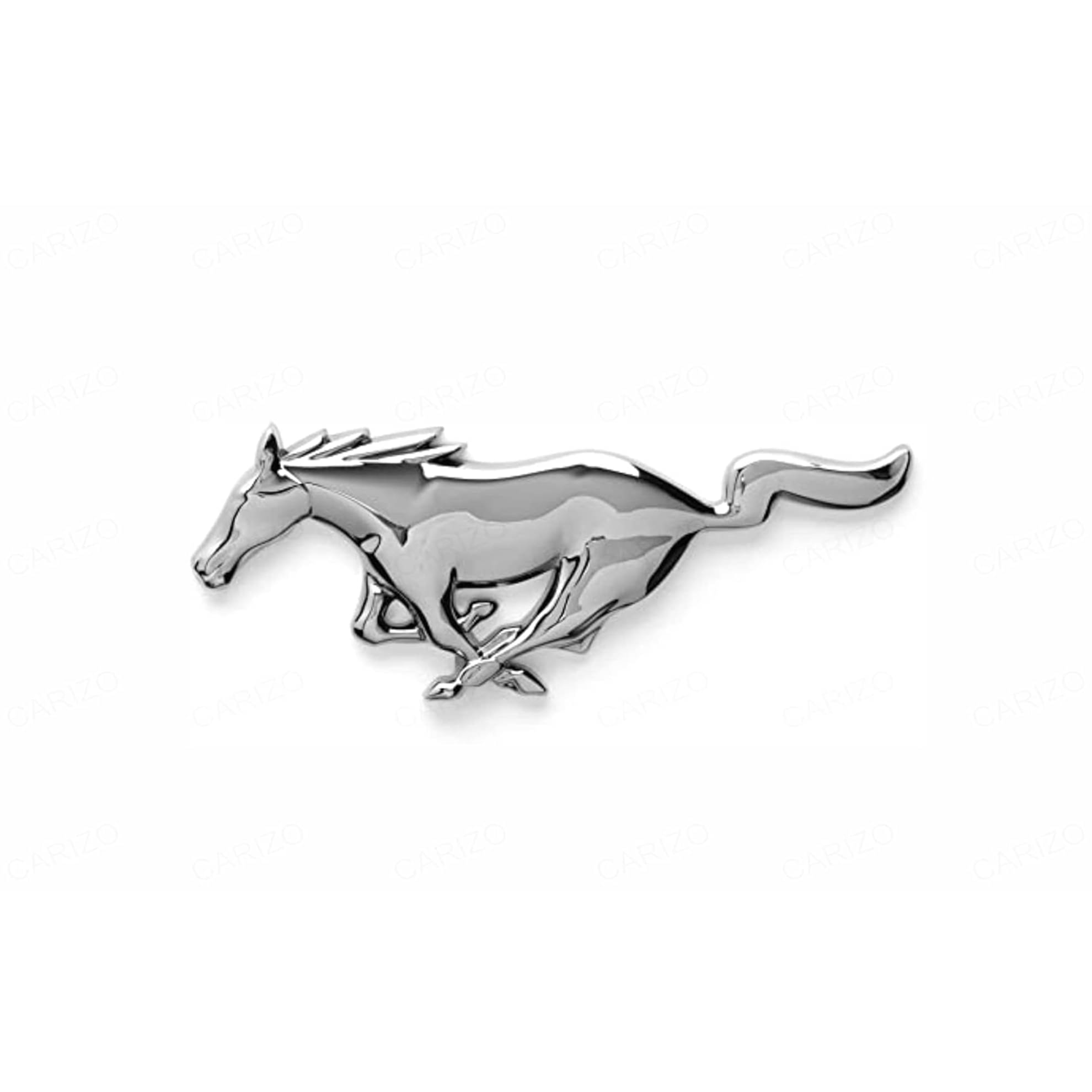 CARIZO 3D Logo In Car Sticker Silver CARIZO 3D Logo In Car Sticker Silver