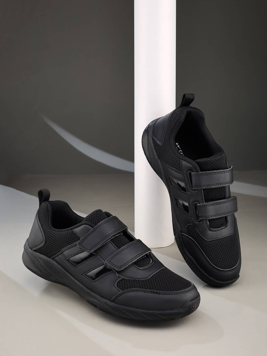     			Campus - Black Boy's Running Shoes ( 1 Pair )