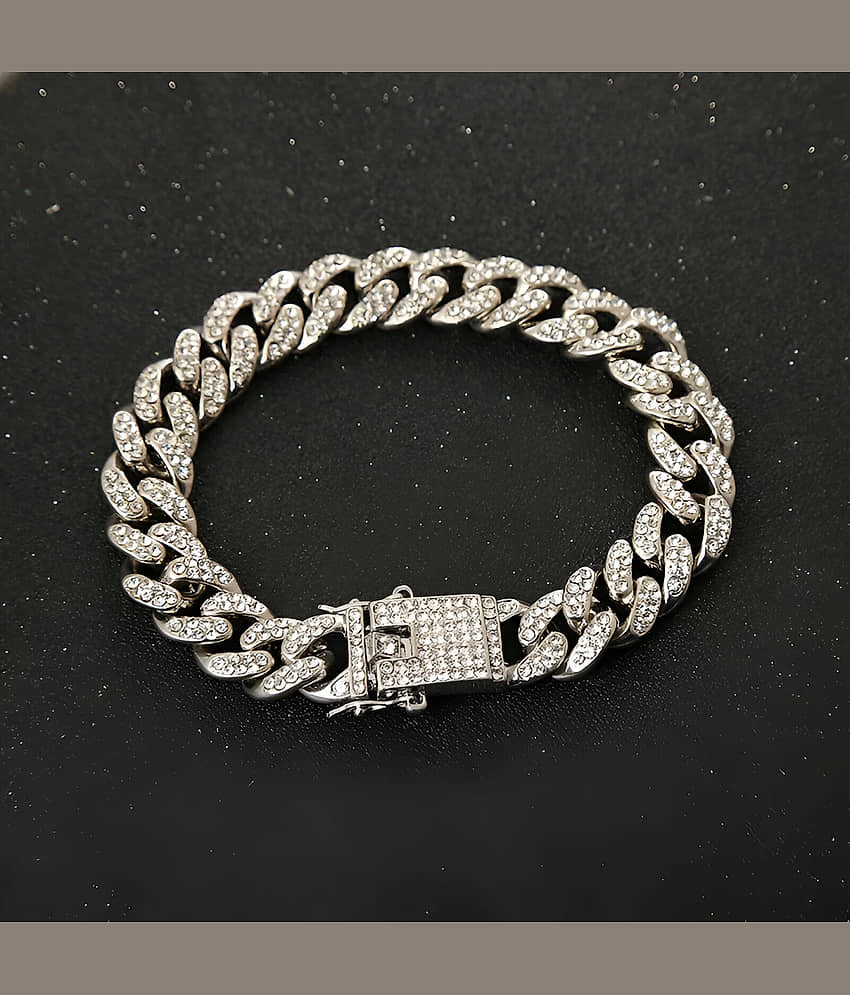 FASHION FRILL Silver Charm Bracelet ( Pack of 1 ) - Bangles & Bracelets | Buy online on ZillyBuy