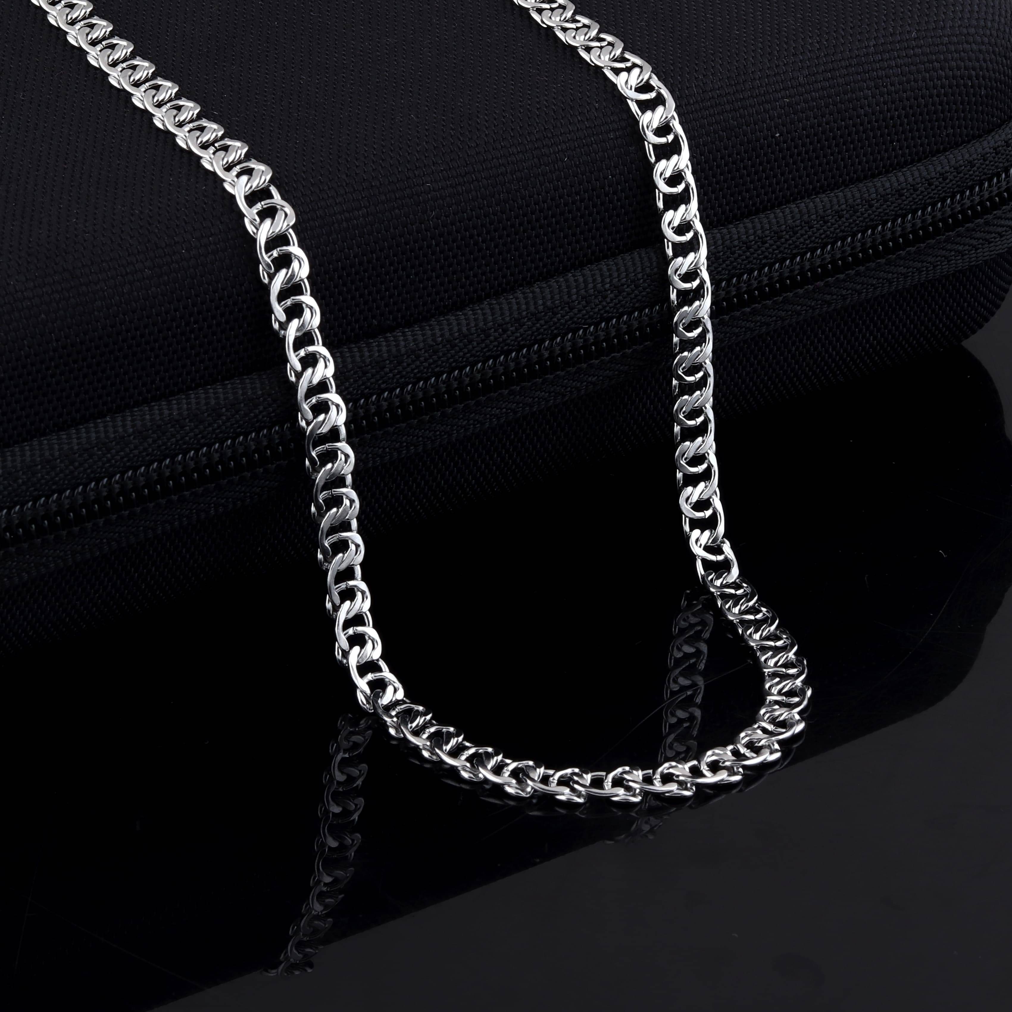 FASHION FRILL Silver Plated Stainless Steel Chain ( Pack of 1 ) FASHION FRILL Silver Plated Stainless Steel Chain ( Pack of 1 )