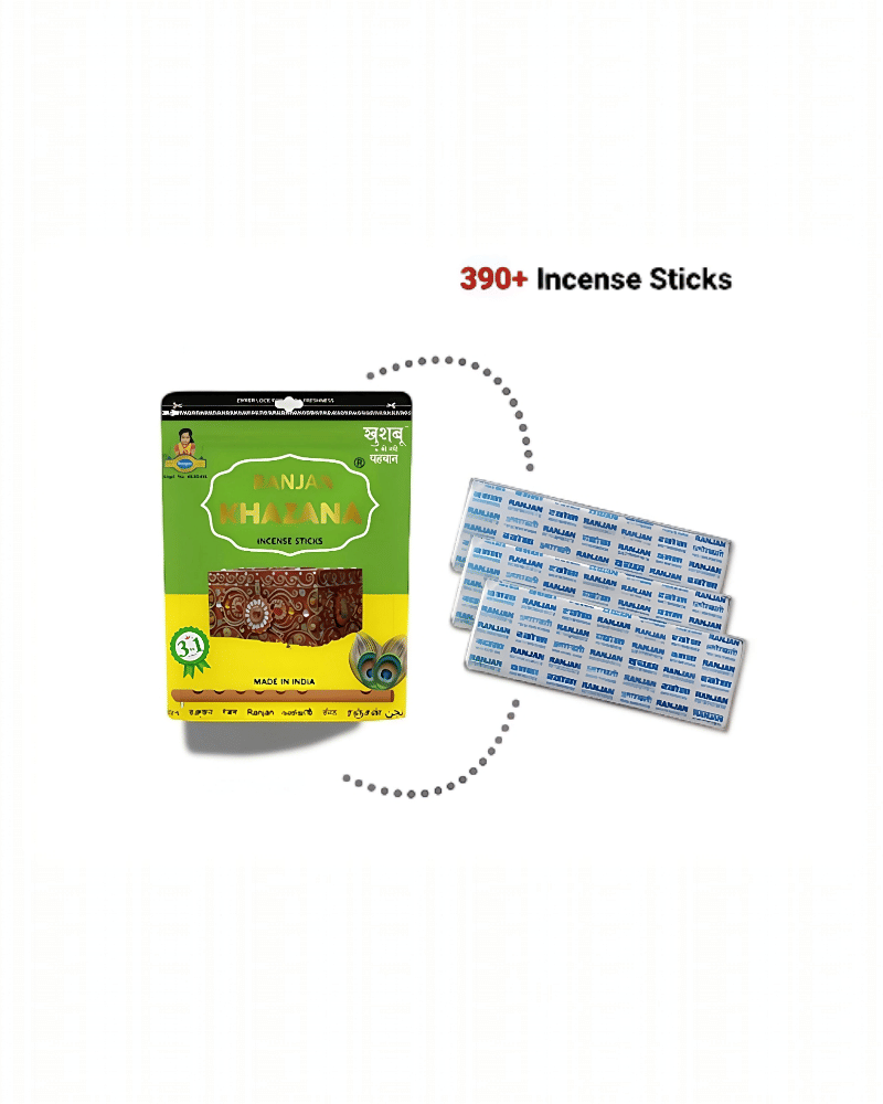     			Genric Incense Stick Chandan,Rose,Mogra 390 gm ( Pack of 1 )
