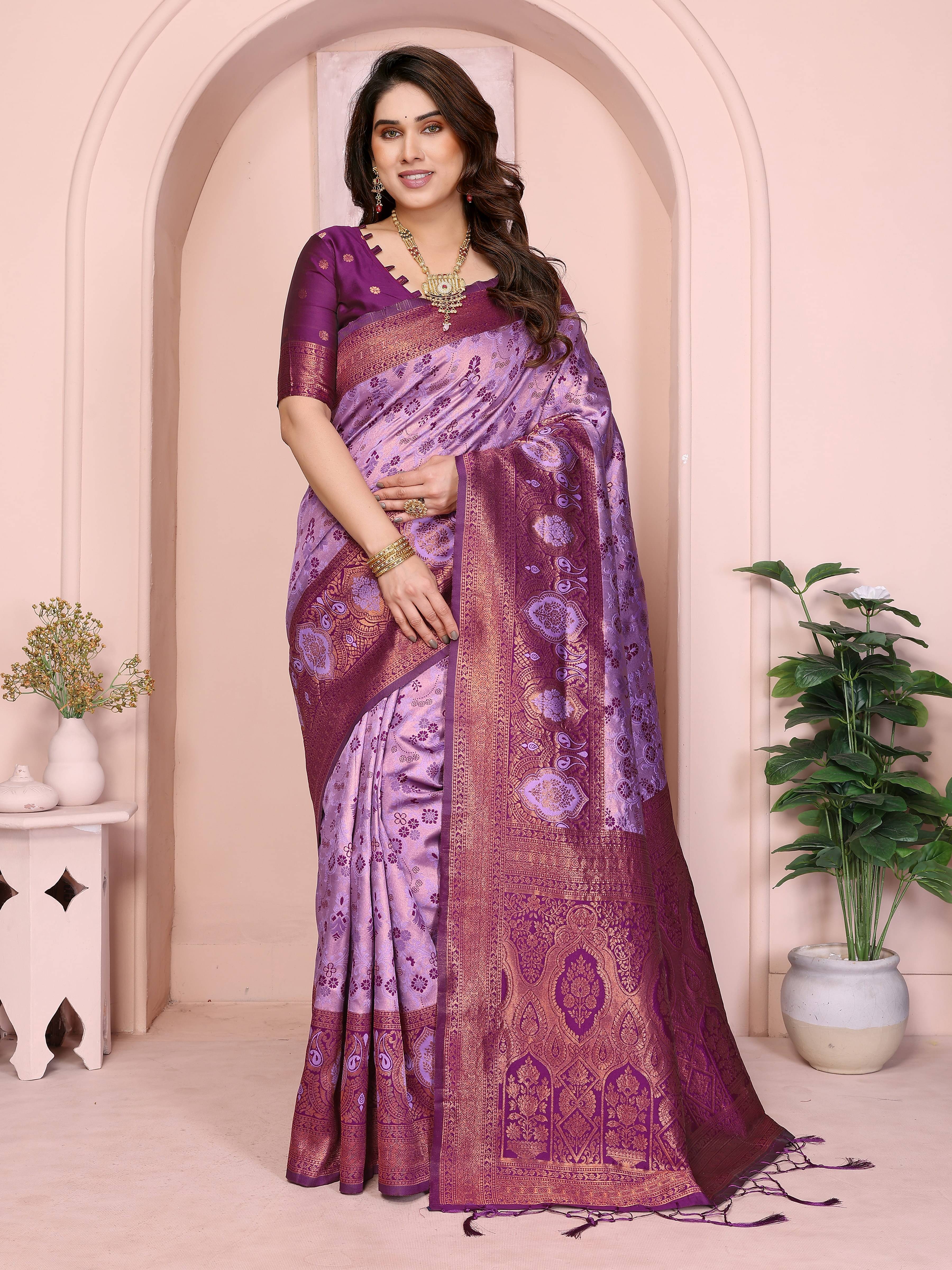     			INDIAN SILKS Cotton Embroidered Banarasi saree With Unstitched Blouse Piece ( Lime Green )