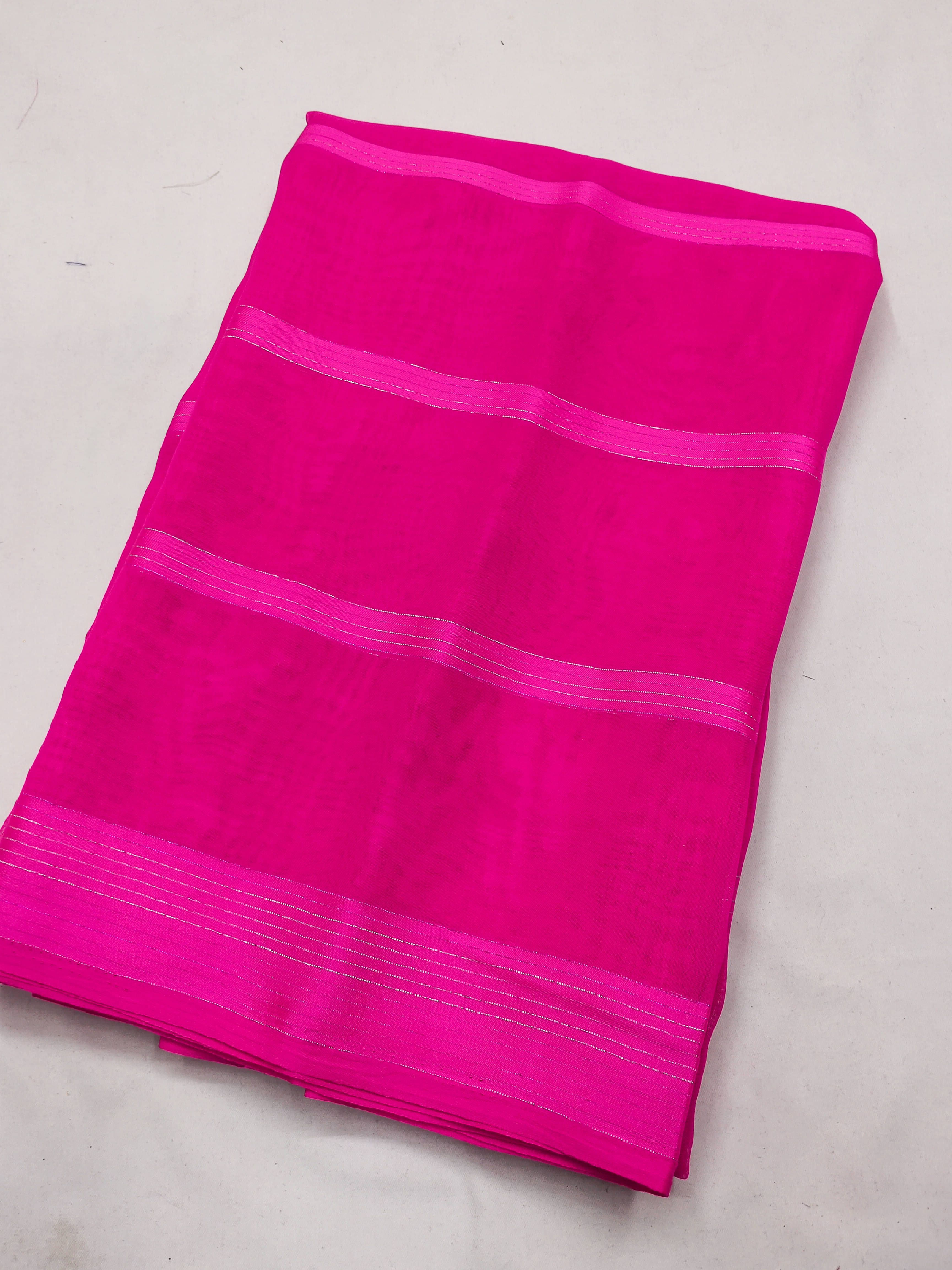 Kashvi Sarees Satin Embellished Kasavu Saree With Unstitched Blouse Piece ( Pink ) Kashvi Sarees Satin Embellished Kasavu Saree With Unstitched Blouse Piece ( Pink )