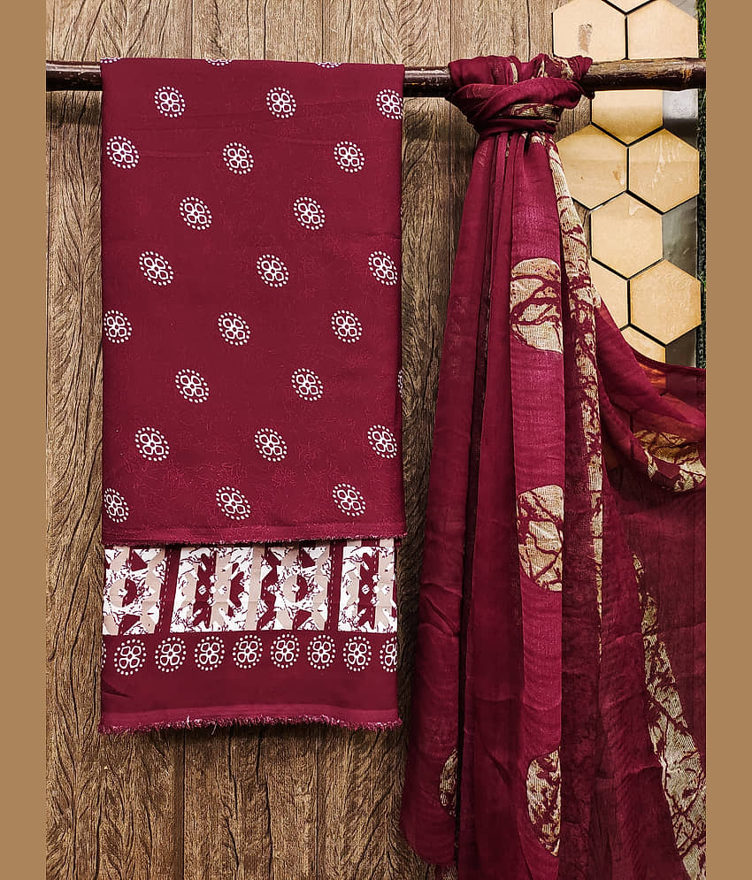Kashvi Sarees Women Crepe Unstitched Dress Material ( Multicolor ) - Unstitched Fabrics | Buy online on ZillyBuy