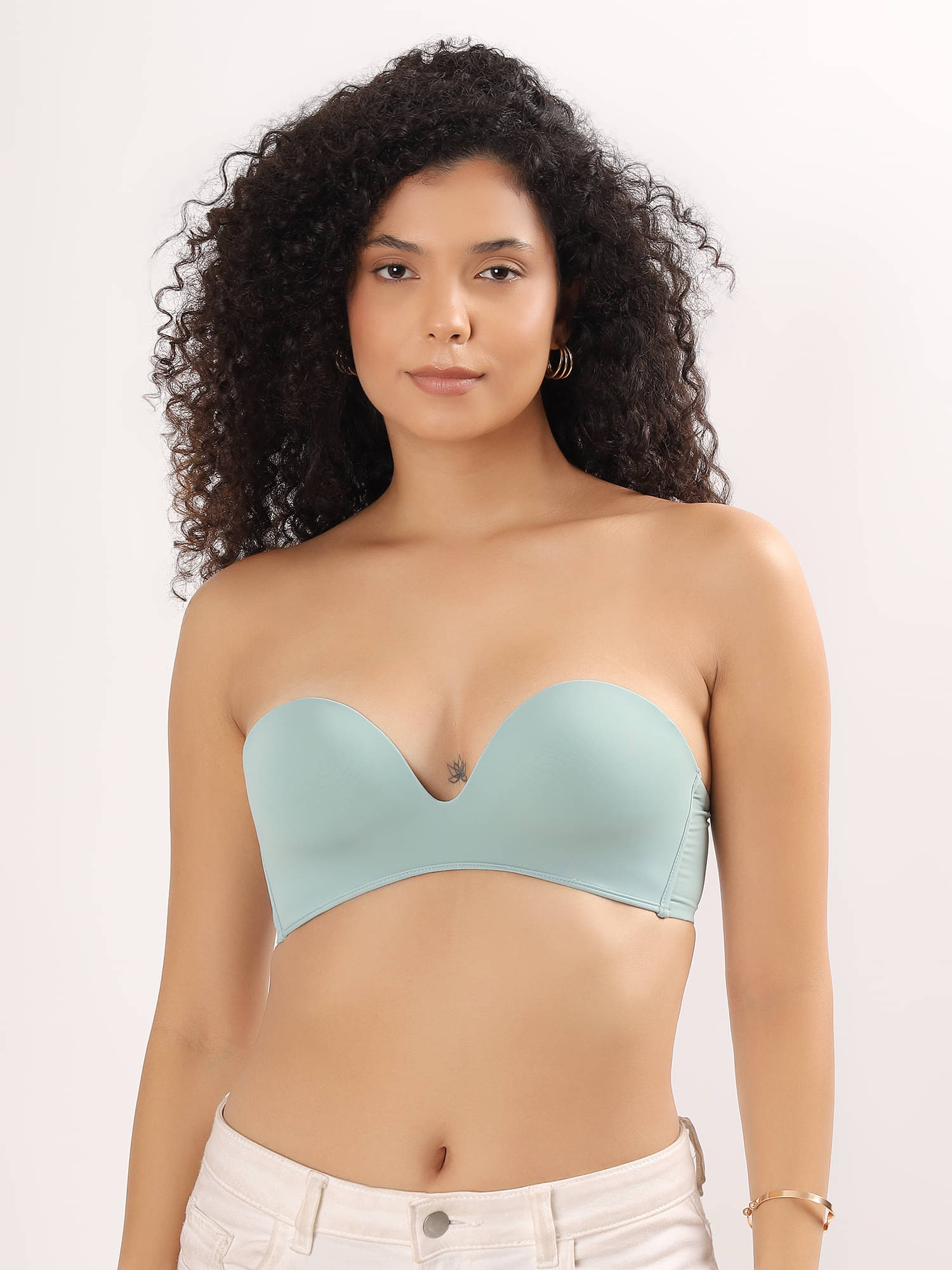     			PARKHA Pack of 1 Nylon Heavily Padded Balconette Bra For Women ( Sea Green )